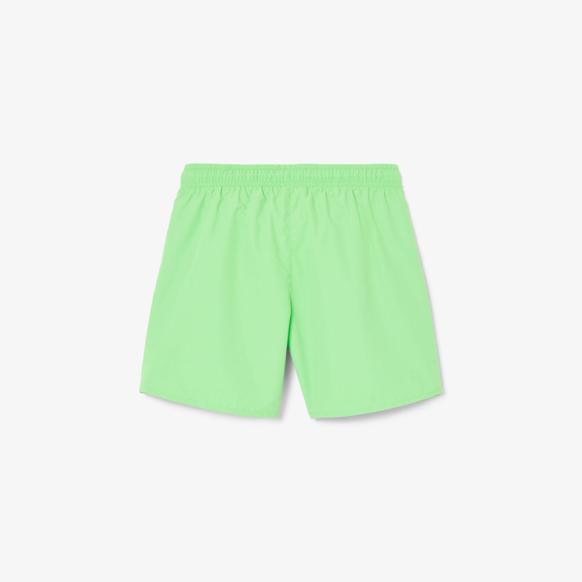 Lacoste Erkek Çocuk Yeşil Deniz Şortu