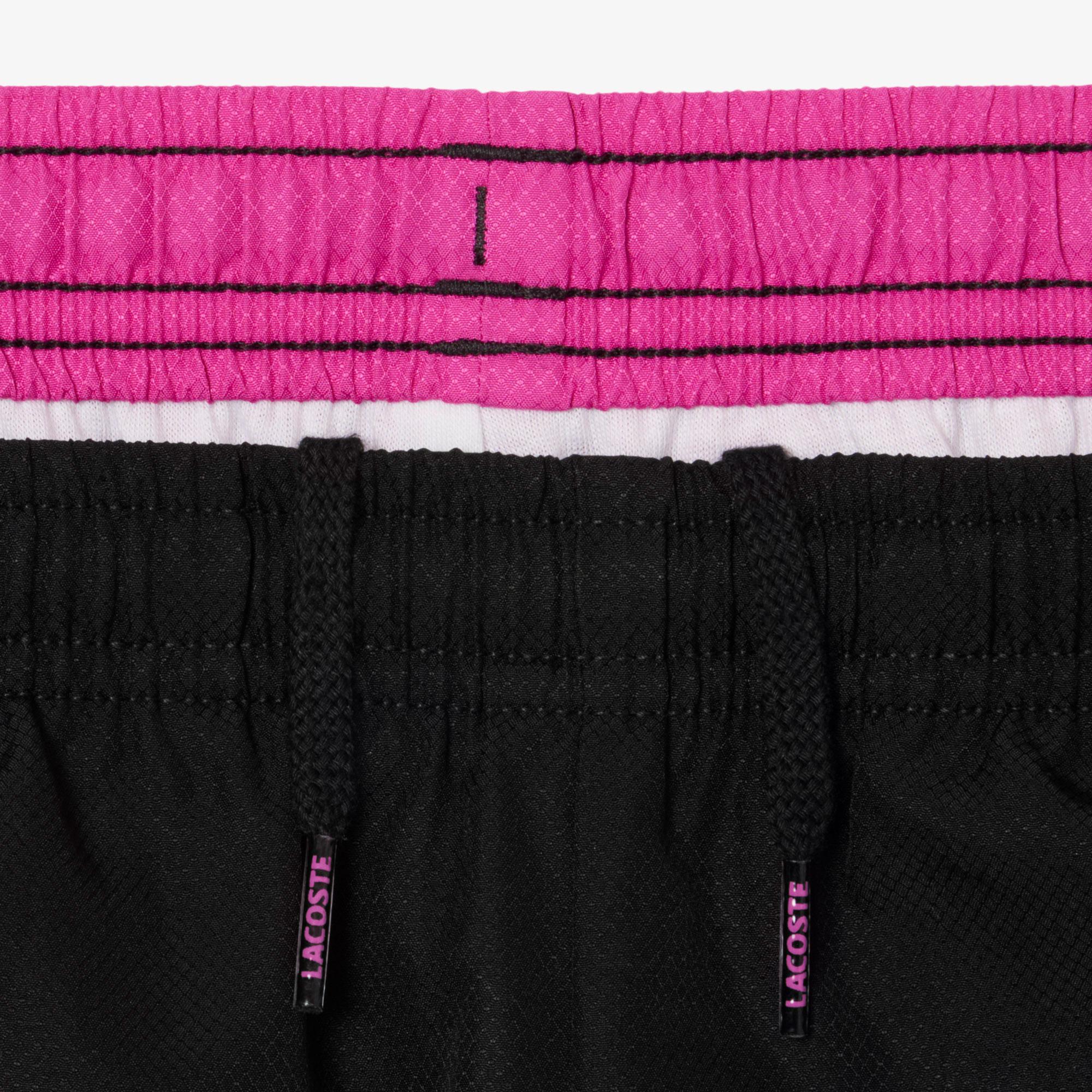 Lacoste Çocuk Kapüşonlu Renk Bloklu Beyaz Eşofman Takımı