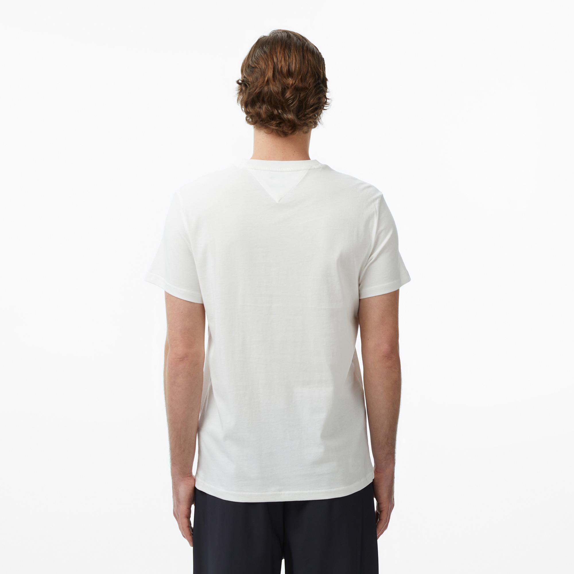 Tommy Hilfiger Signature Erkek Beyaz T-Shirt