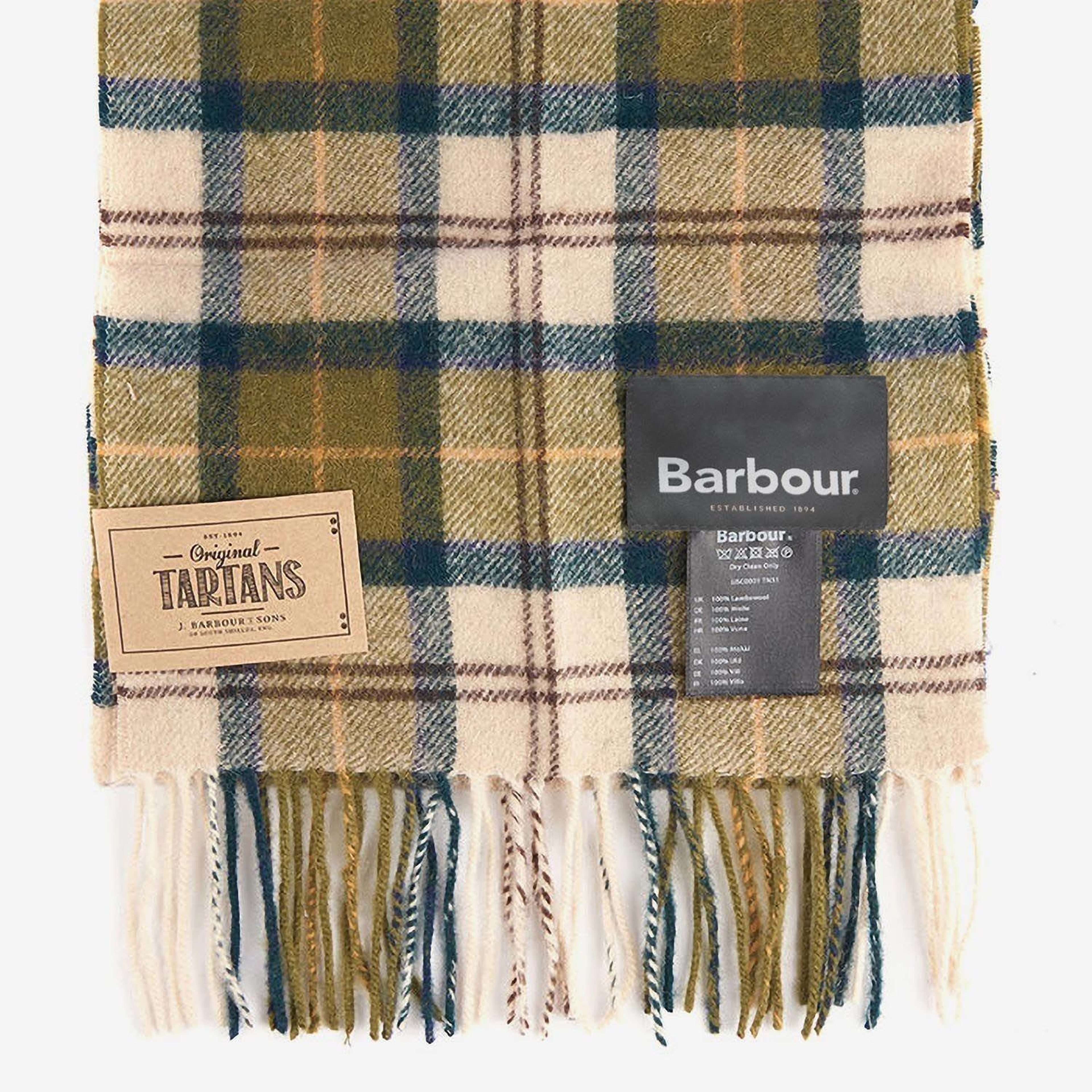 Barbour Unisex Tartan Yün Atkı (%100 Lambswool)