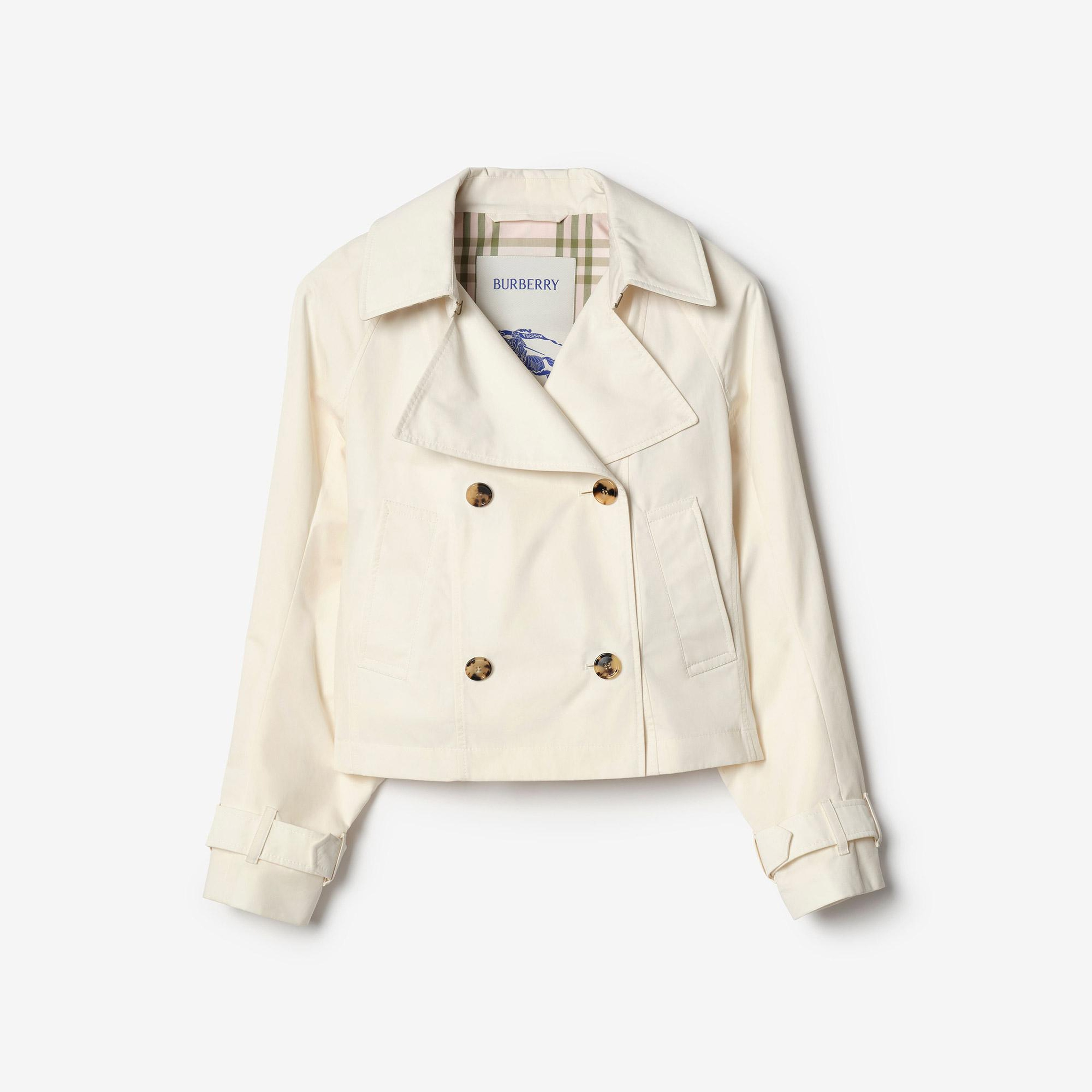 Burberry Cropped Lightweight Ladybrook Kadın Beyaz Mont