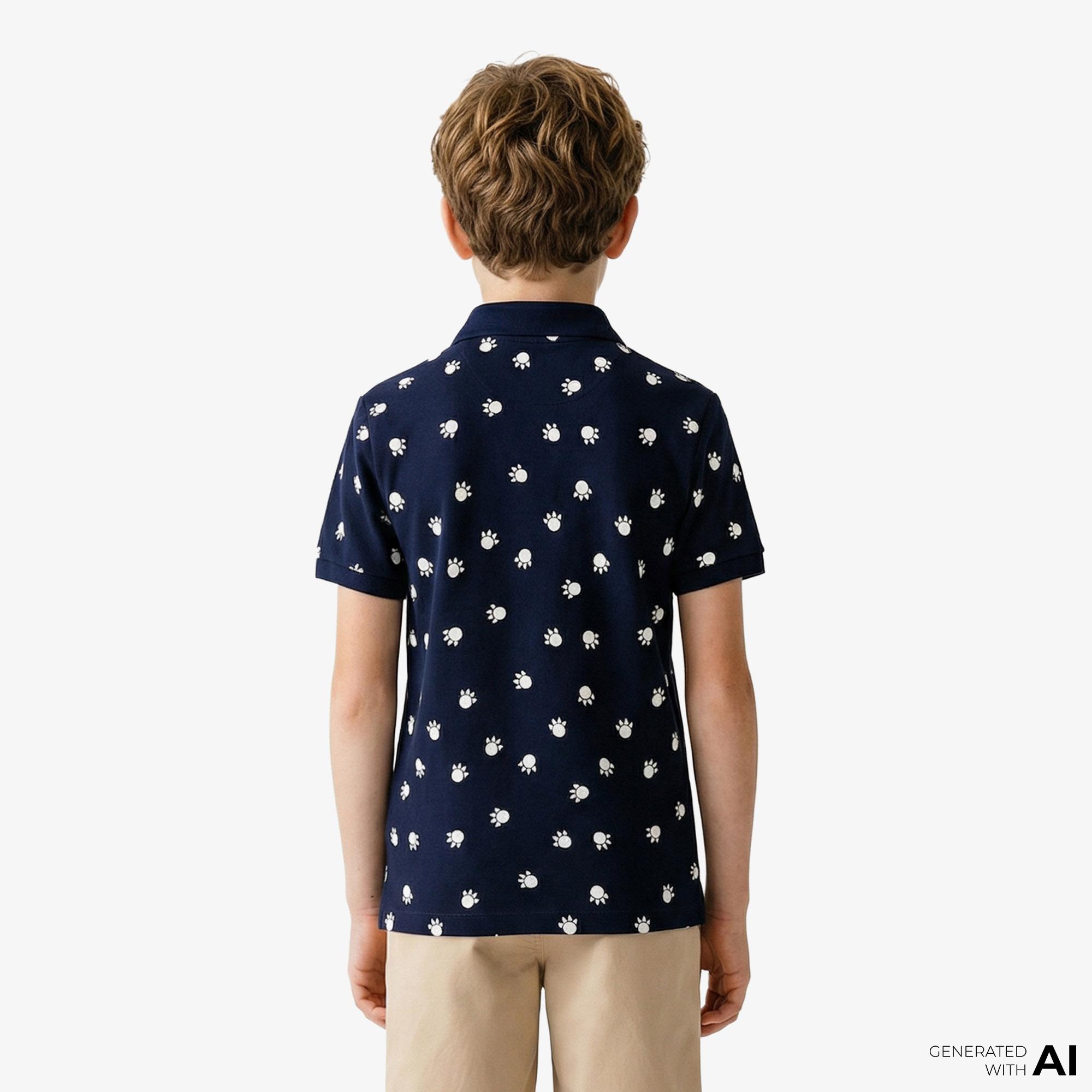 Lacoste Çocuk Lacivert Polo