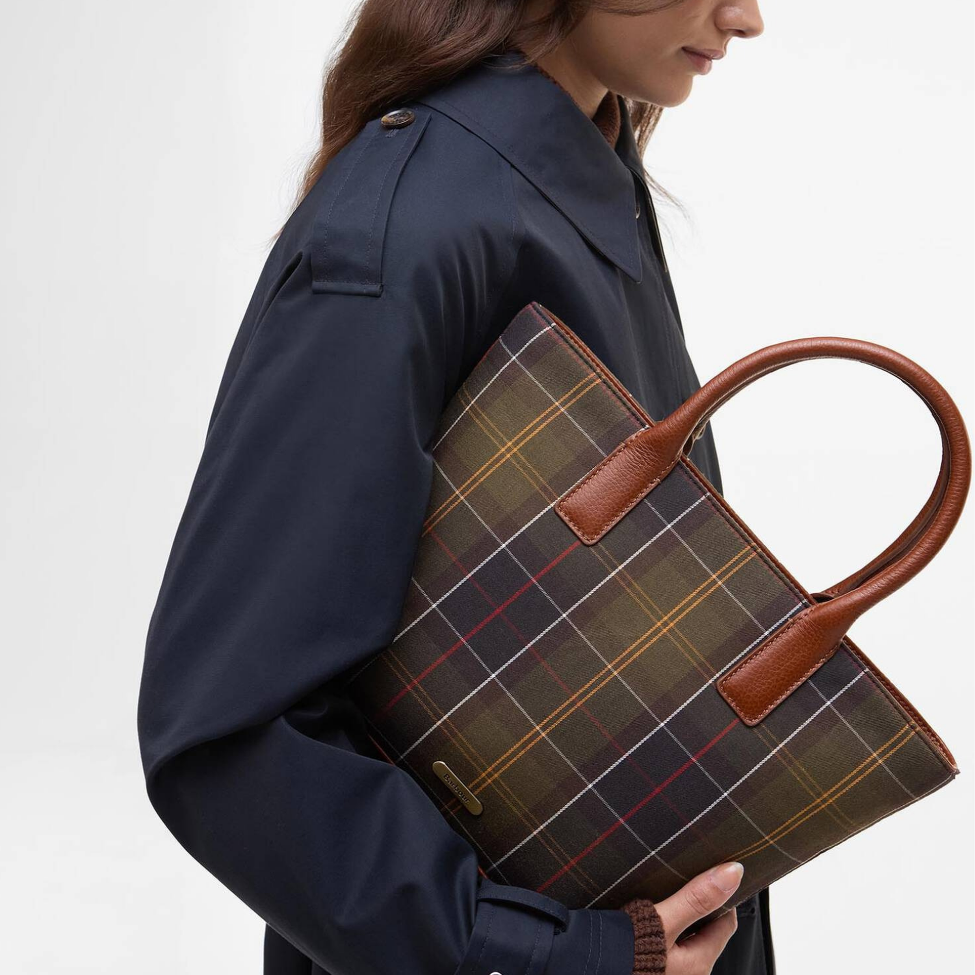 Barbour Birch Tartan Kol Çantası