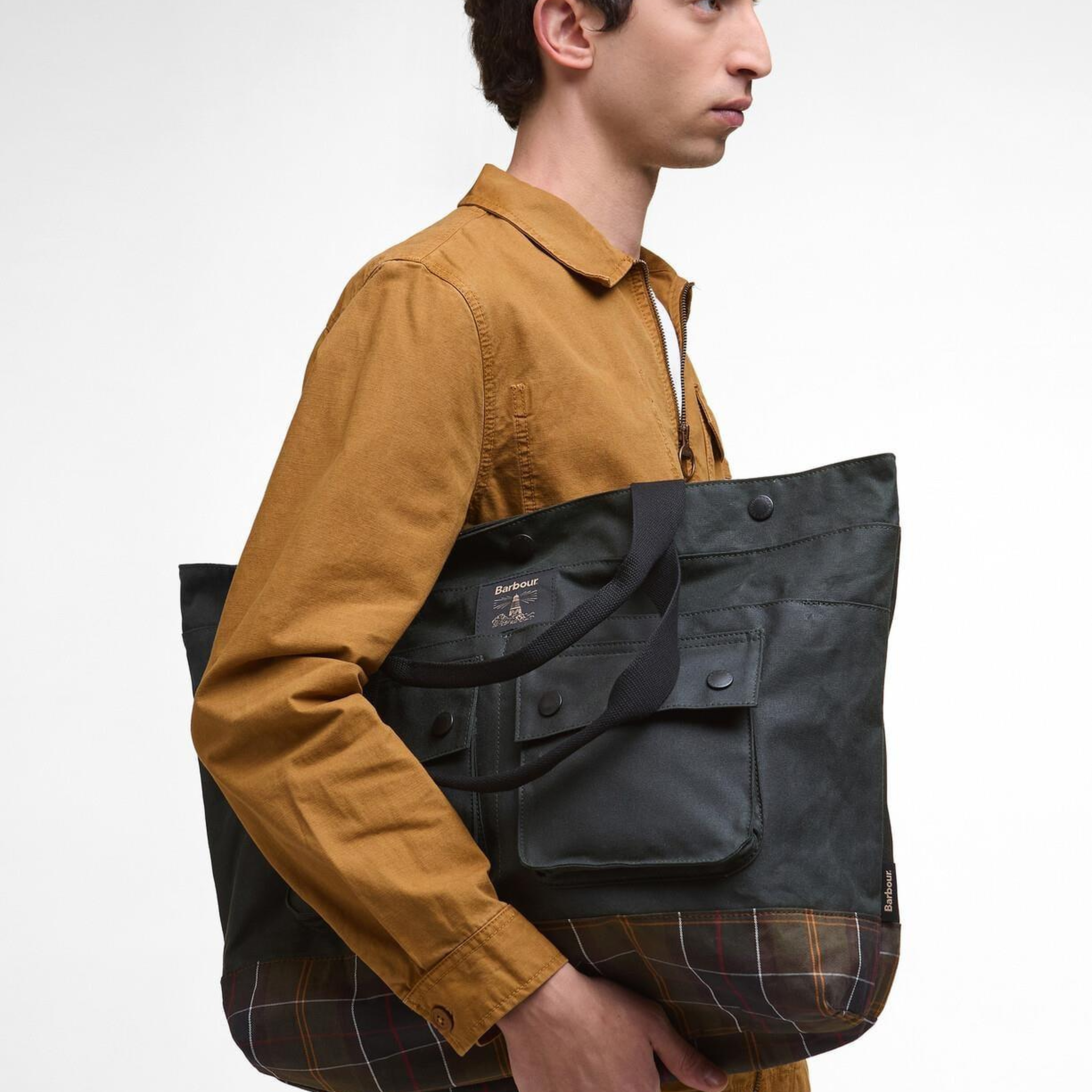 Barbour Field Yağlı Tote Çanta