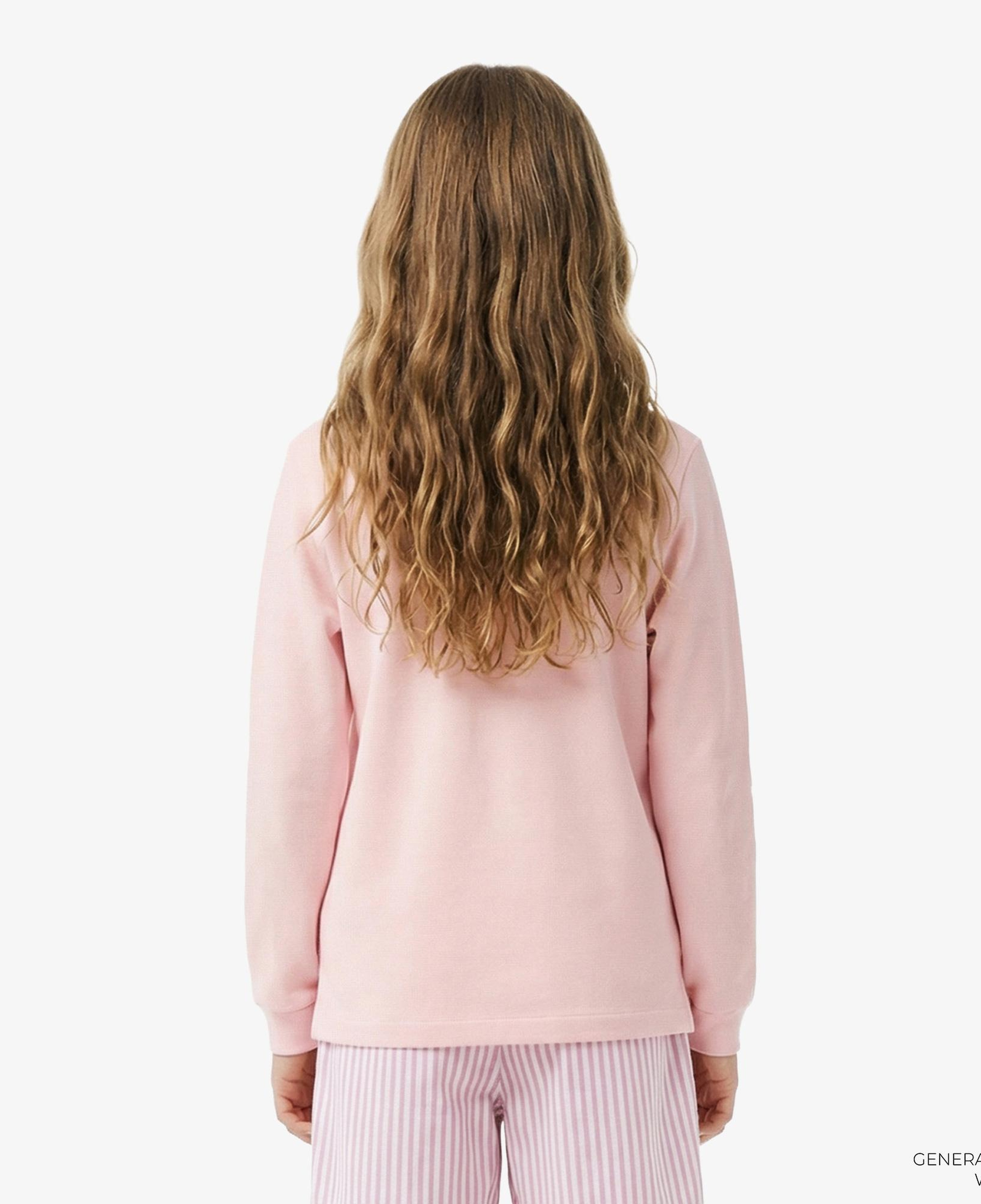 Lacoste Erkek Çocuk Regular Fit Uzun Kollu Pembe Polo