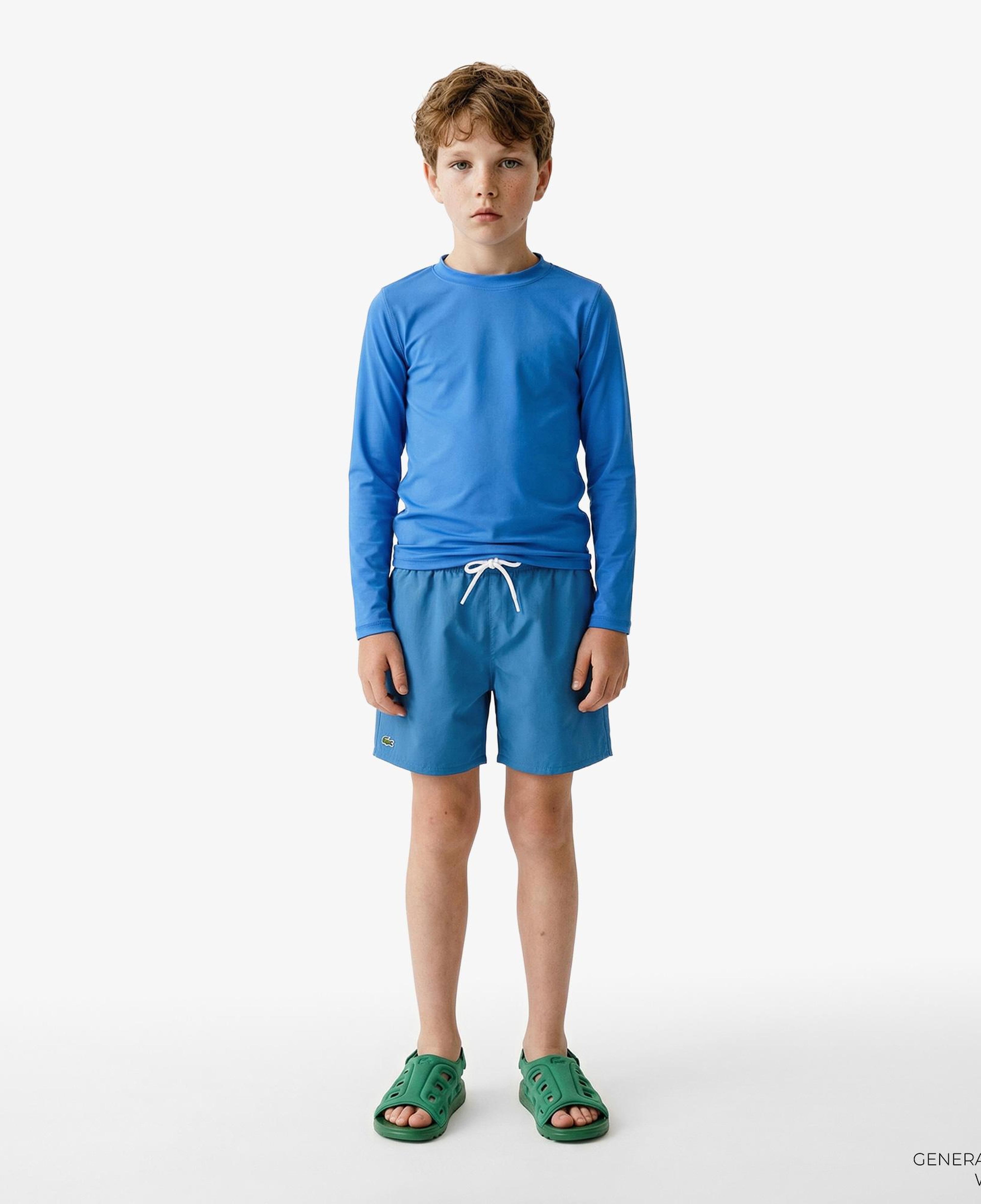 Lacoste Erkek Çocuk Mavi Deniz Şortu