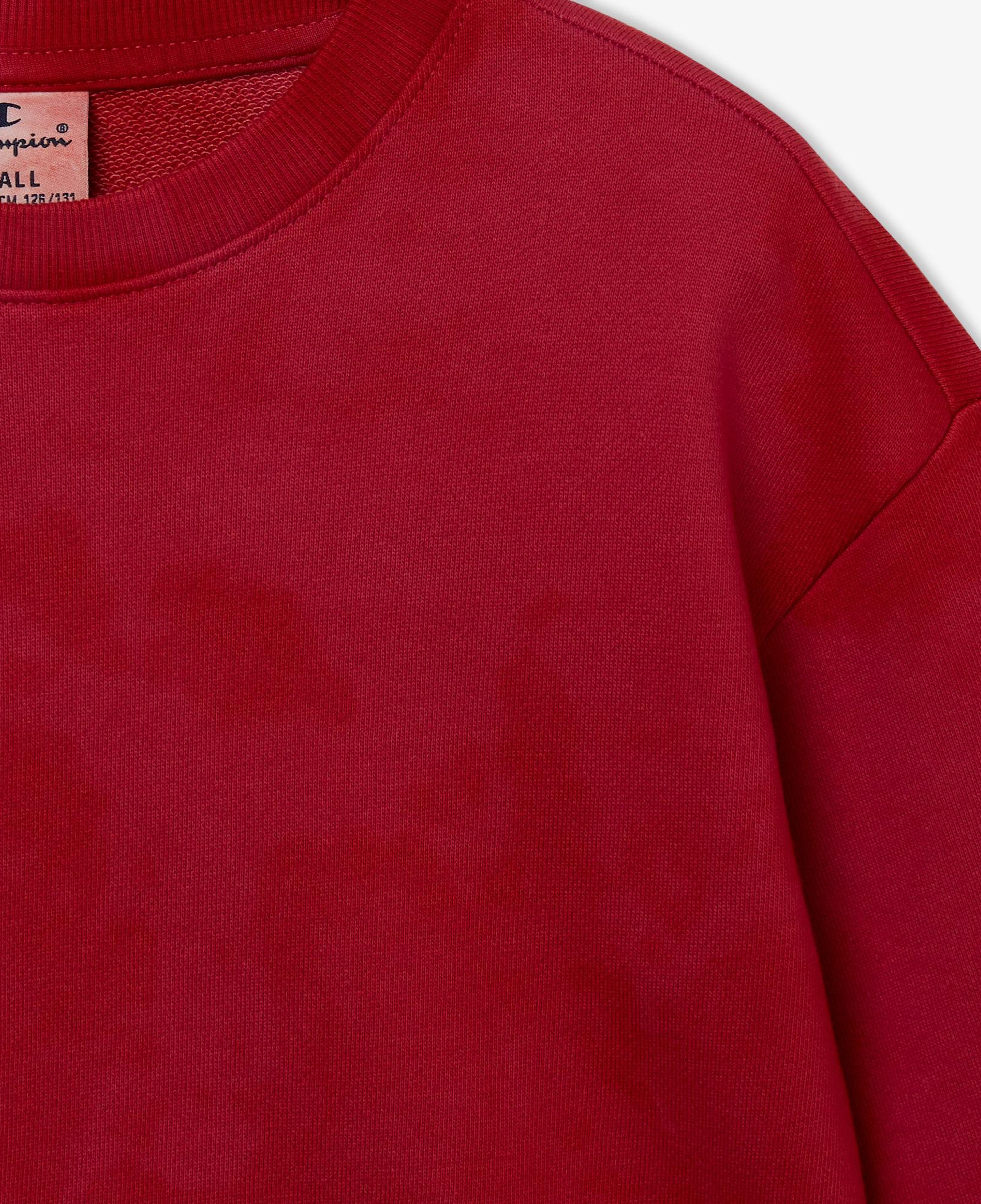 Champion Crewneck Çocuk Kırmızı Sweatshirt