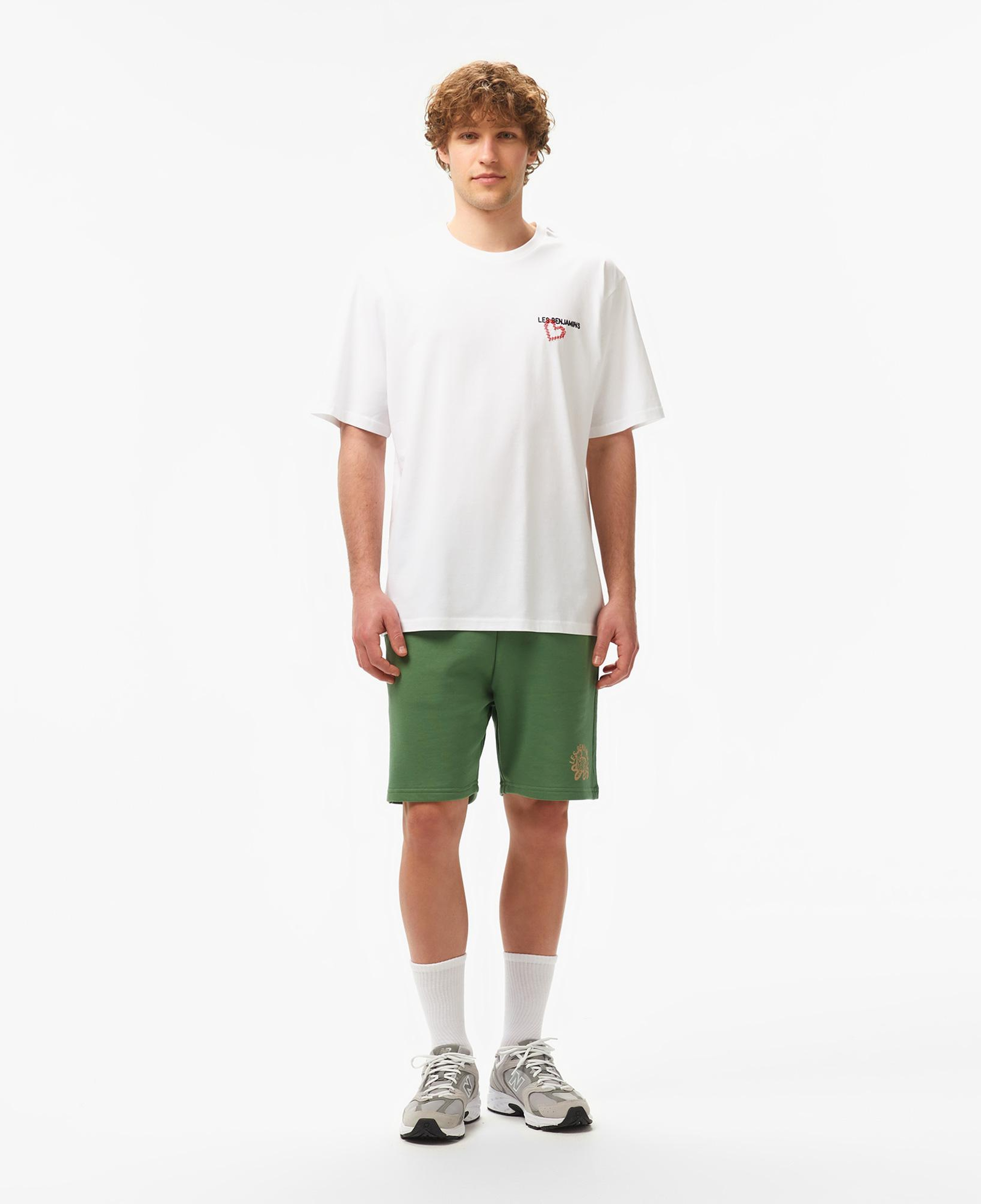 Les Benjamins Relaxed 024 Erkek Beyaz T-Shirt