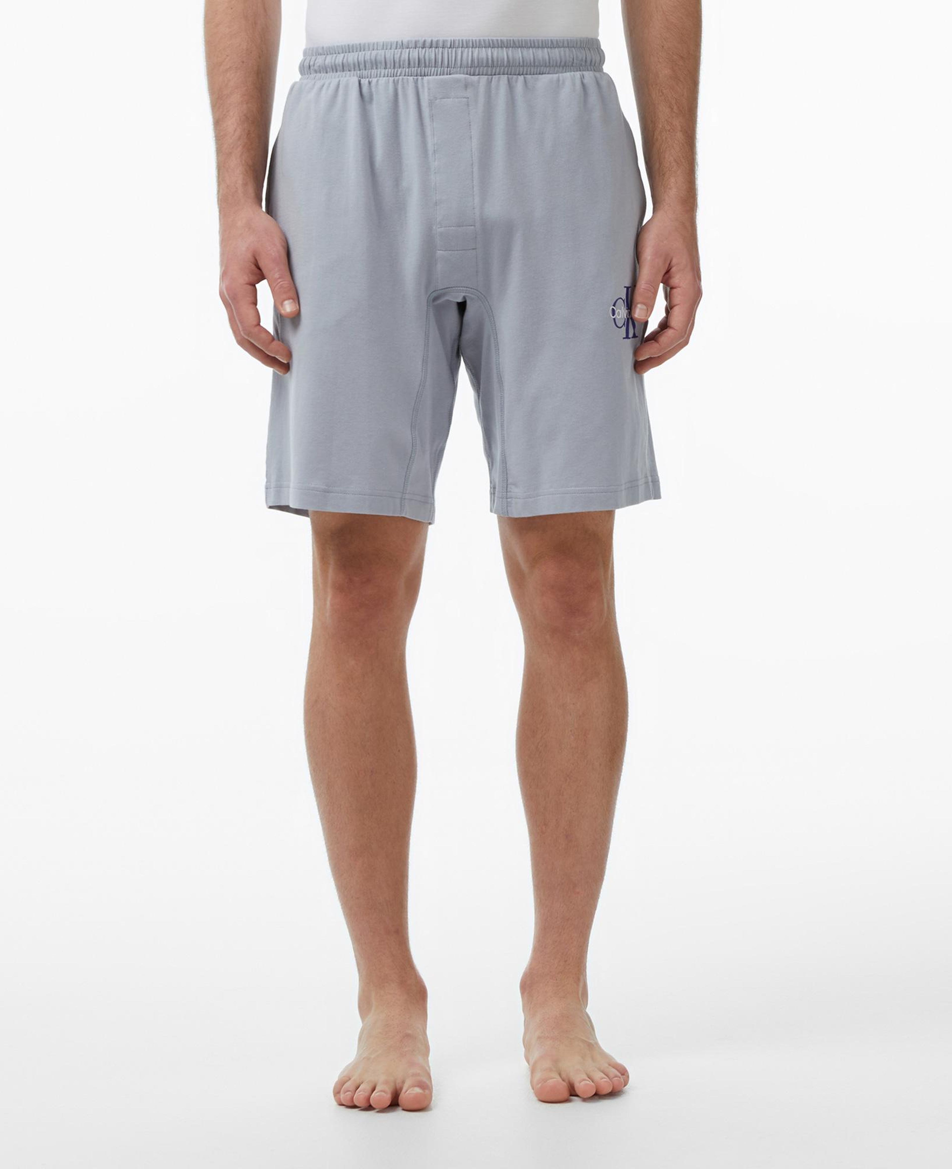 Calvin Klein Monogram Sleep Short Erkek Gri Üst Pijama