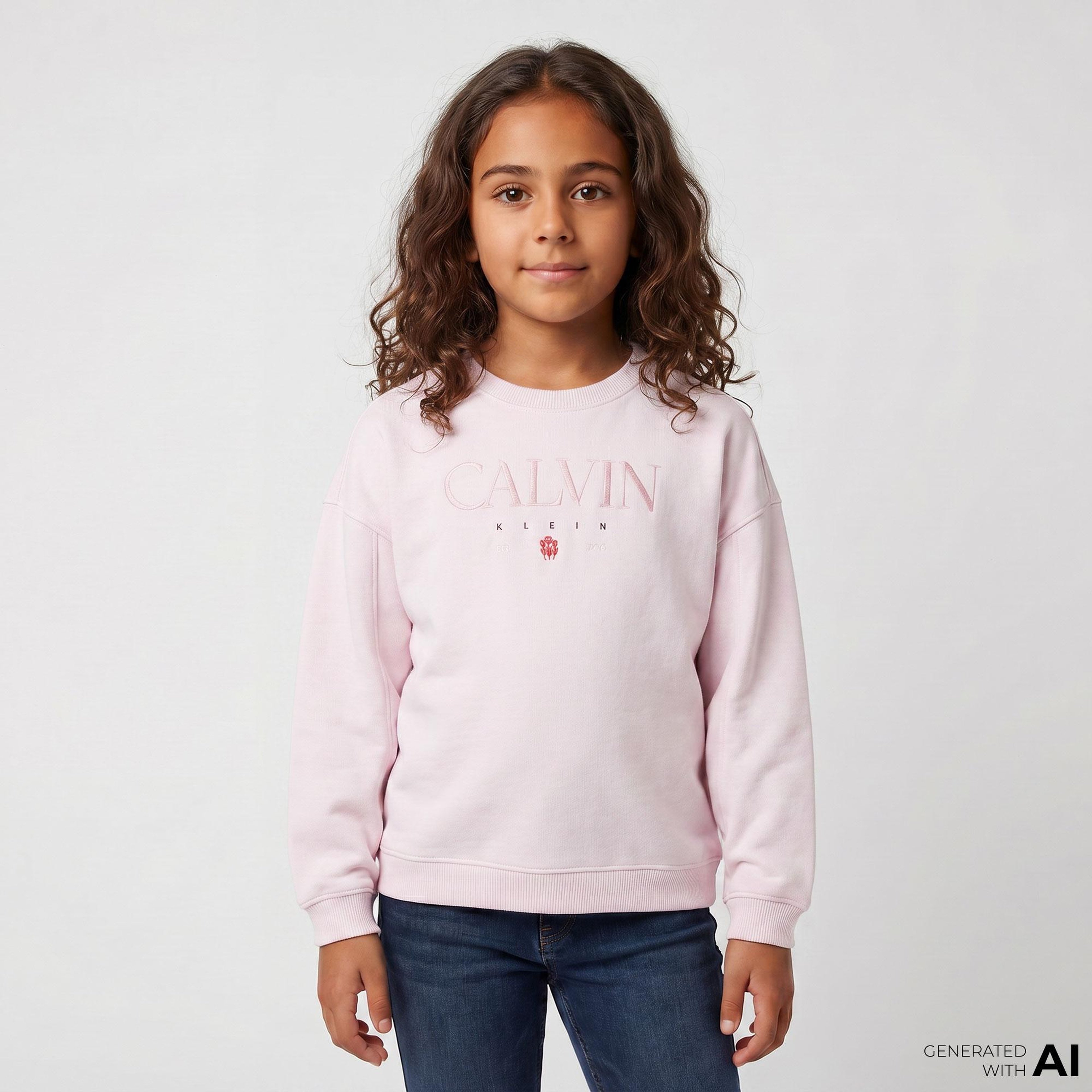 Calvin Klein Multi Color Çocuk Pembe Sweatshirt