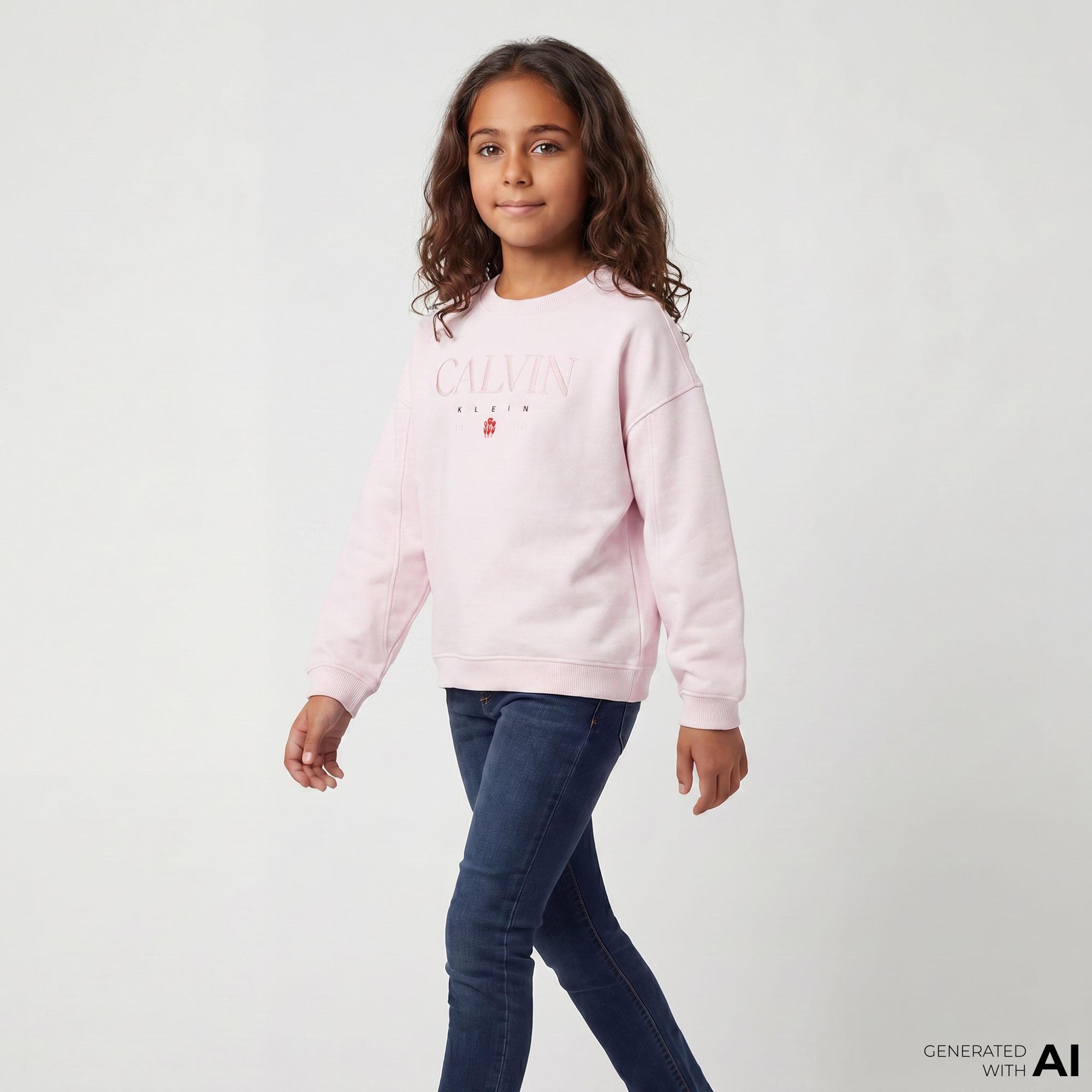 Calvin Klein Multi Color Çocuk Pembe Sweatshirt