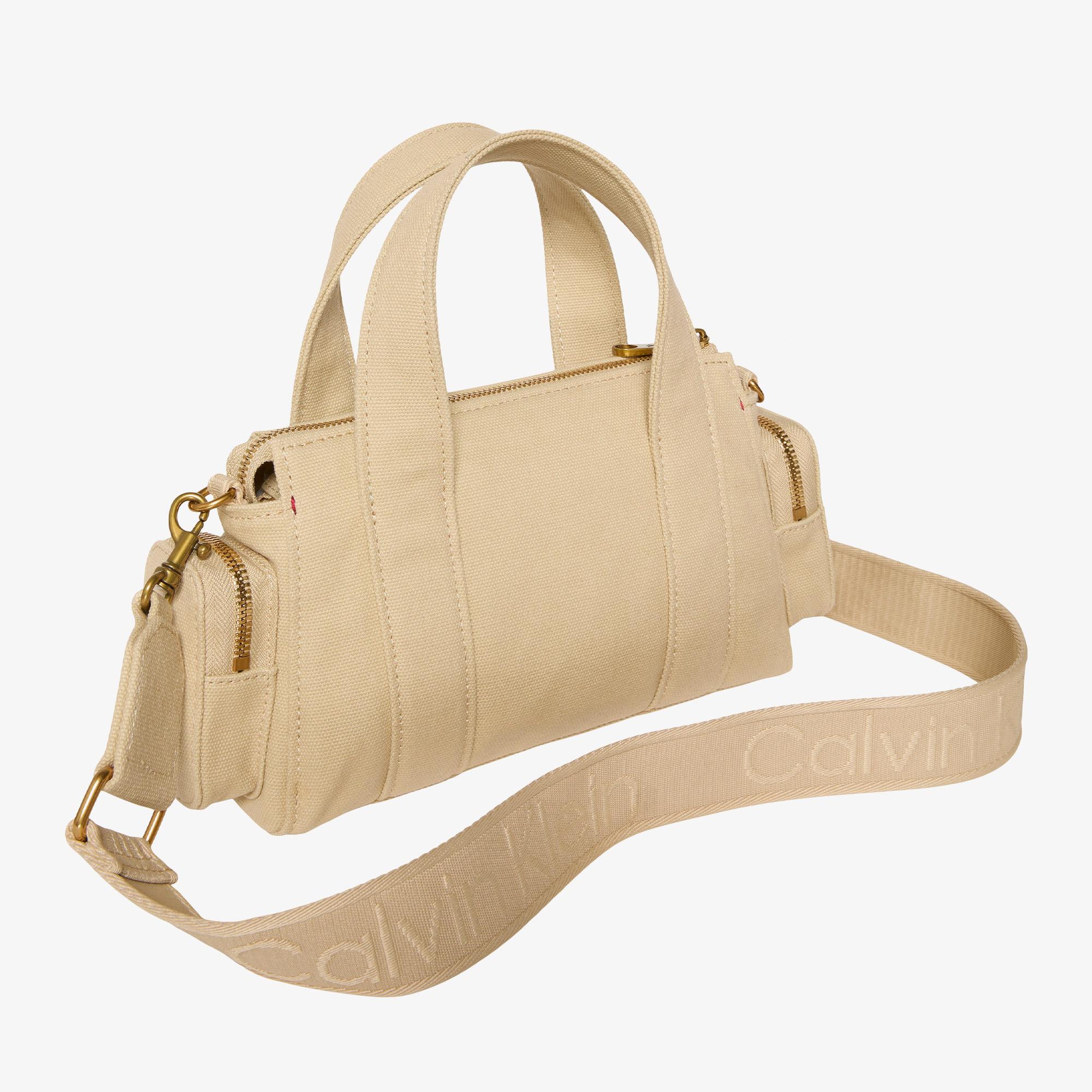 Calvin Klein Webbing Strap Canvas Pocket Kadın Haki Çapraz Çanta