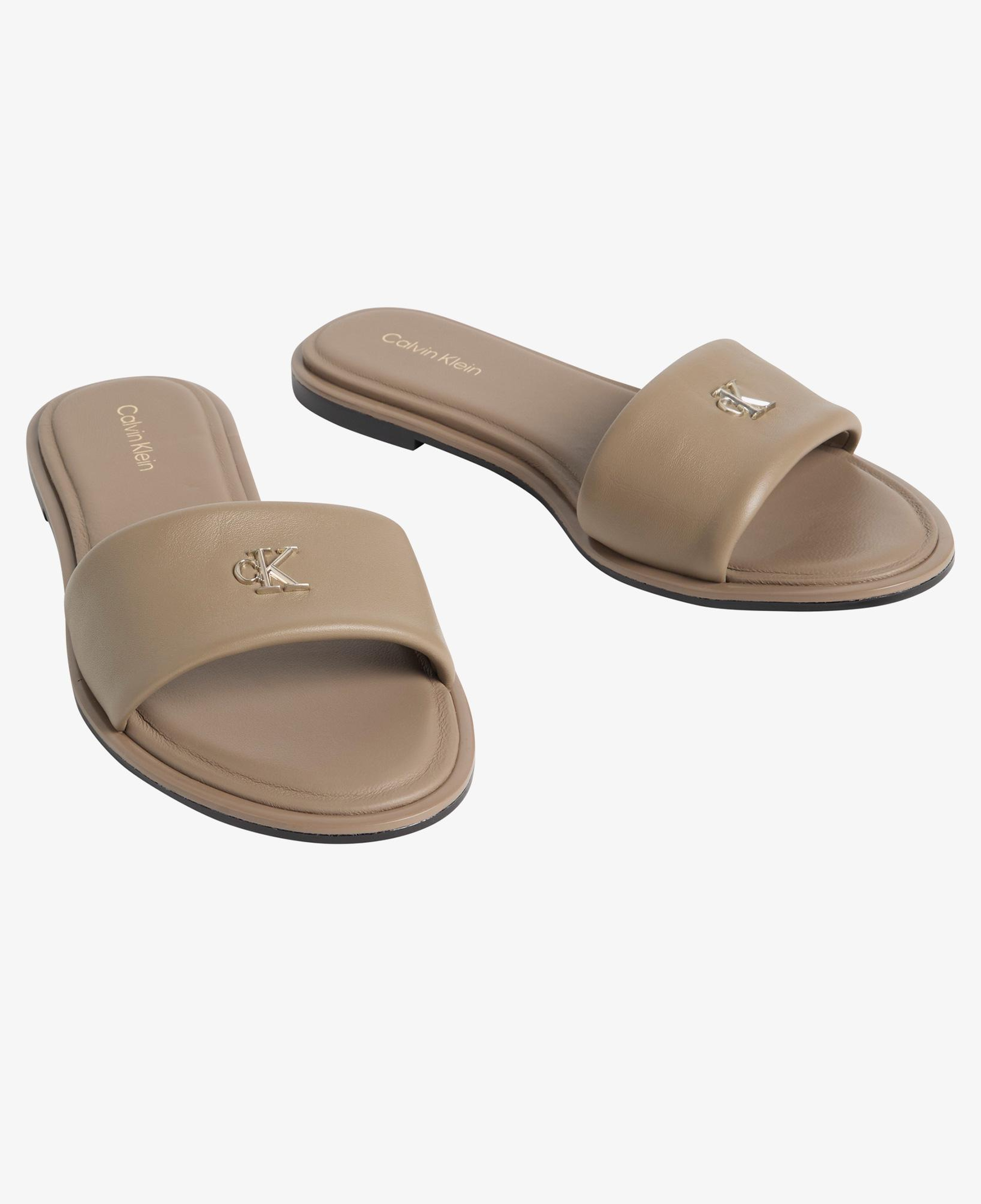 Calvin Klein Round Flat Kadın Gri Sandalet