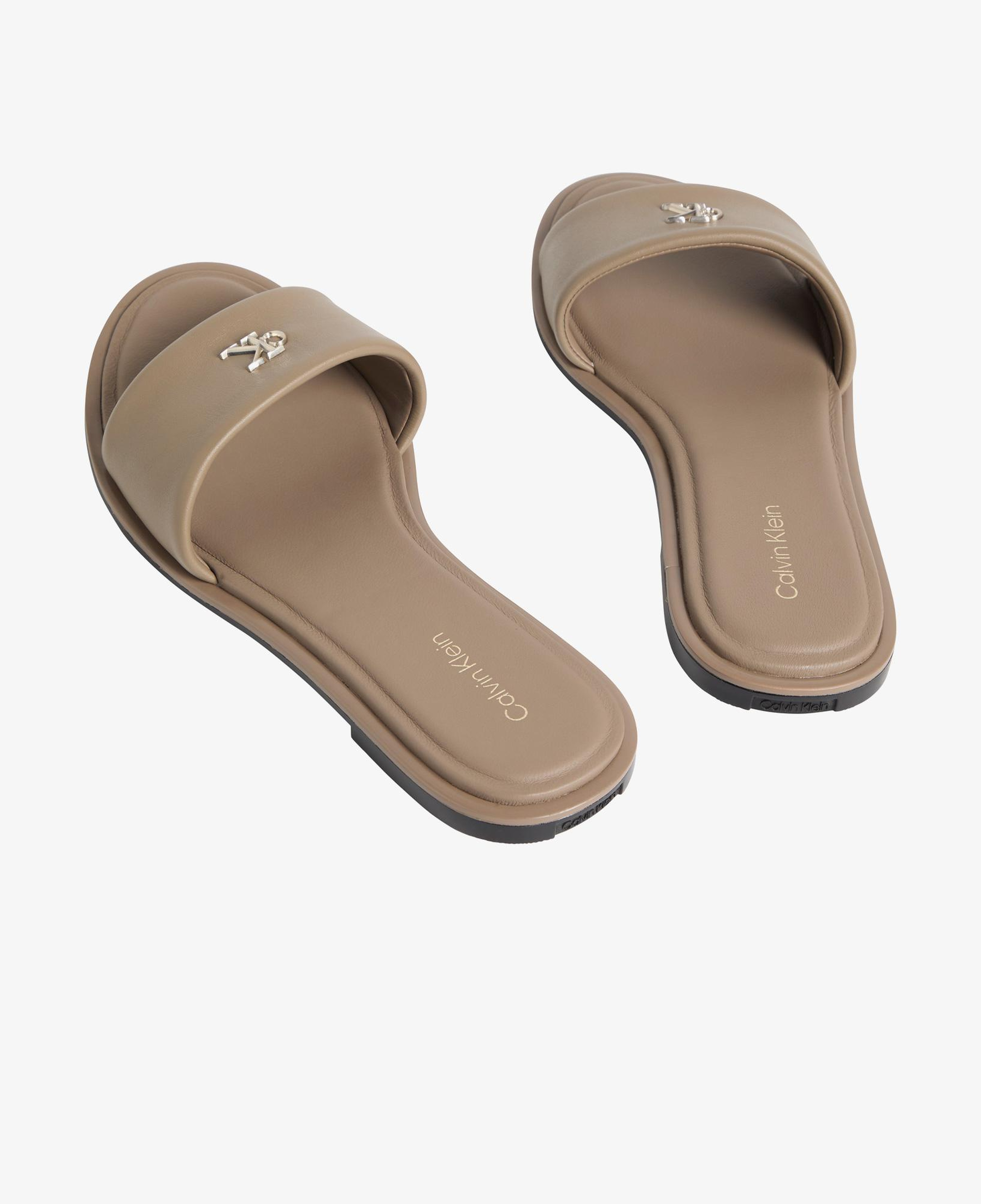 Calvin Klein Round Flat Kadın Gri Sandalet