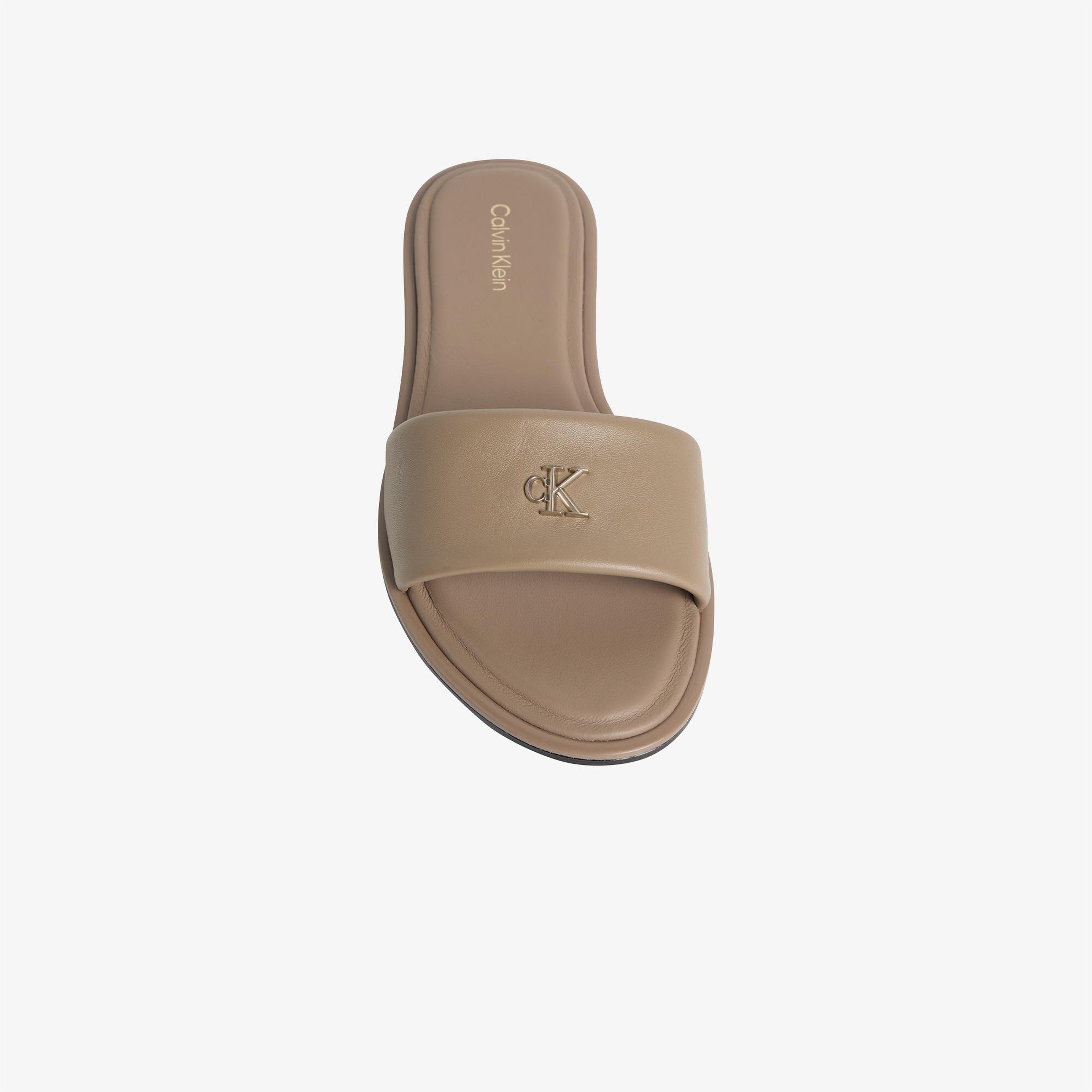 Calvin Klein Round Flat Kadın Gri Sandalet