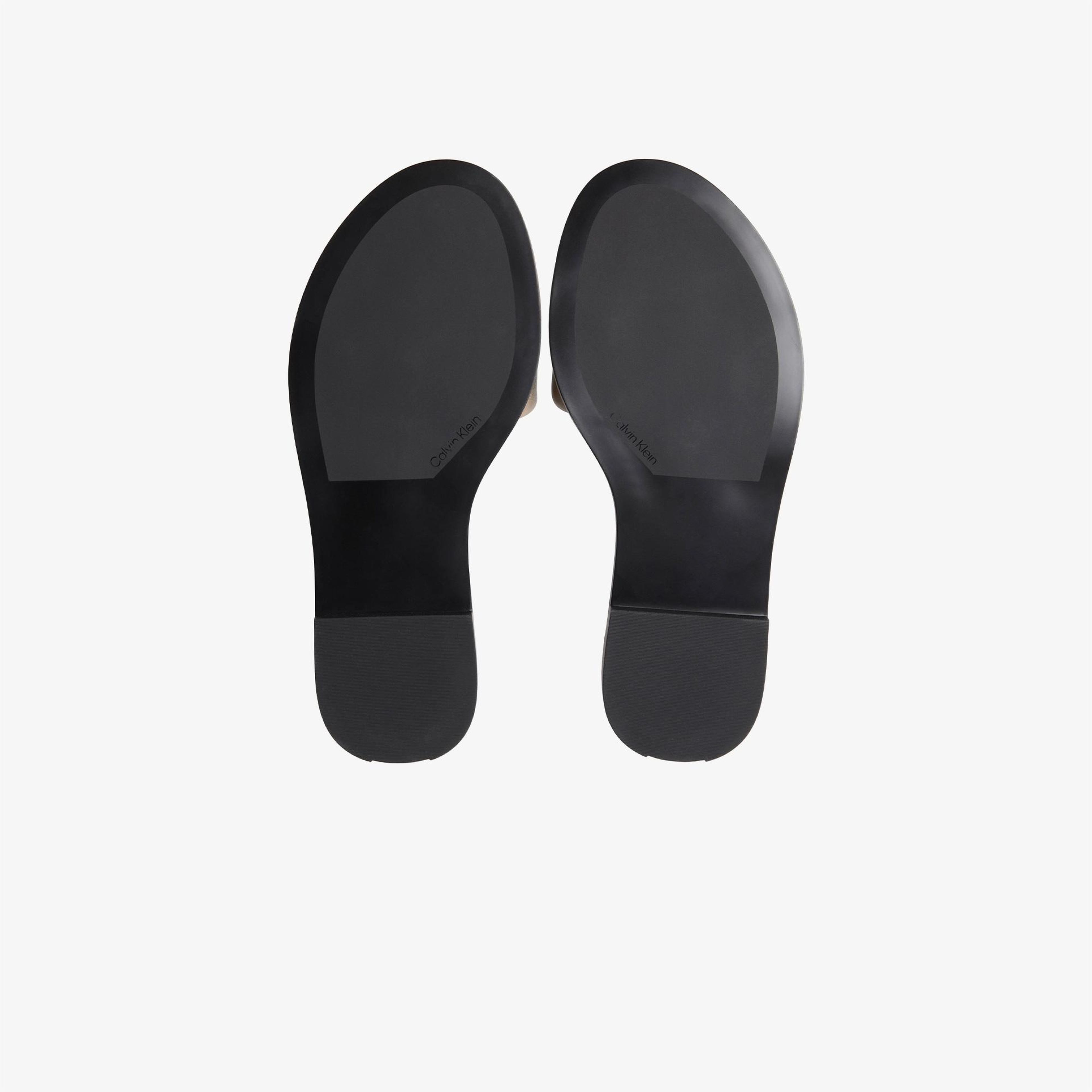 Calvin Klein Round Flat Kadın Gri Sandalet