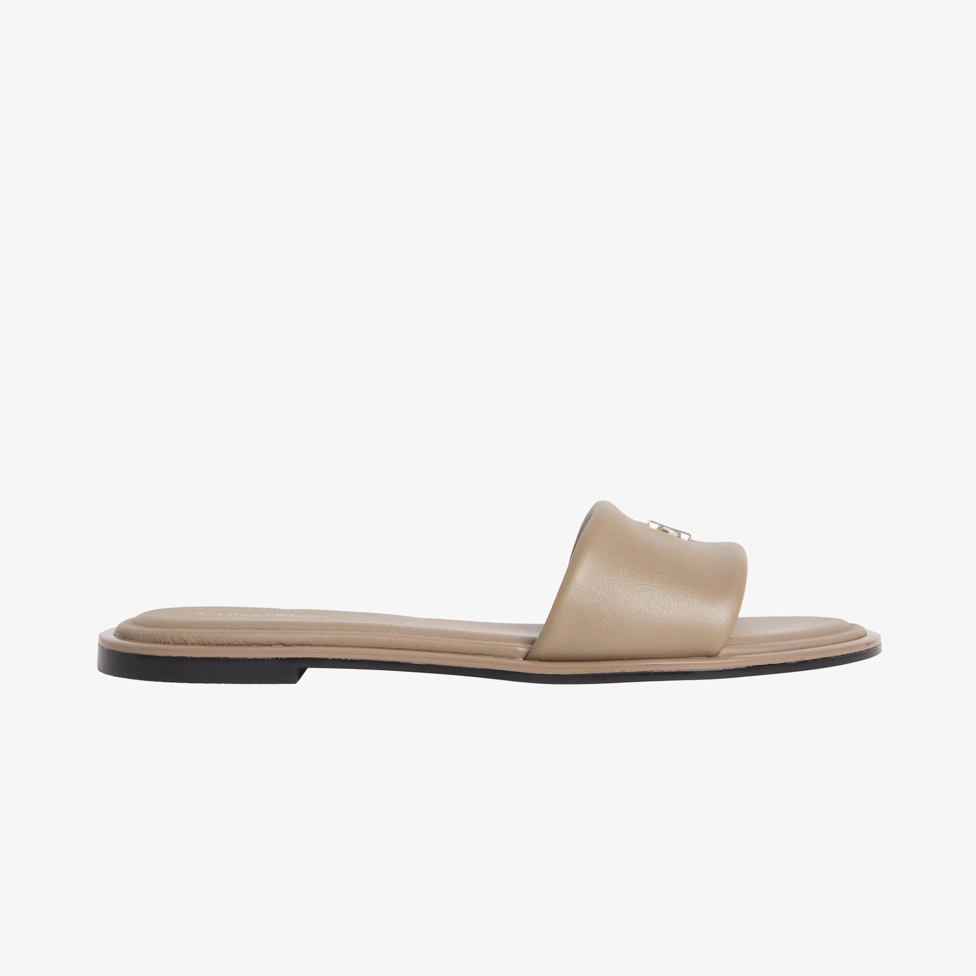 Calvin Klein Round Flat Kadın Gri Sandalet
