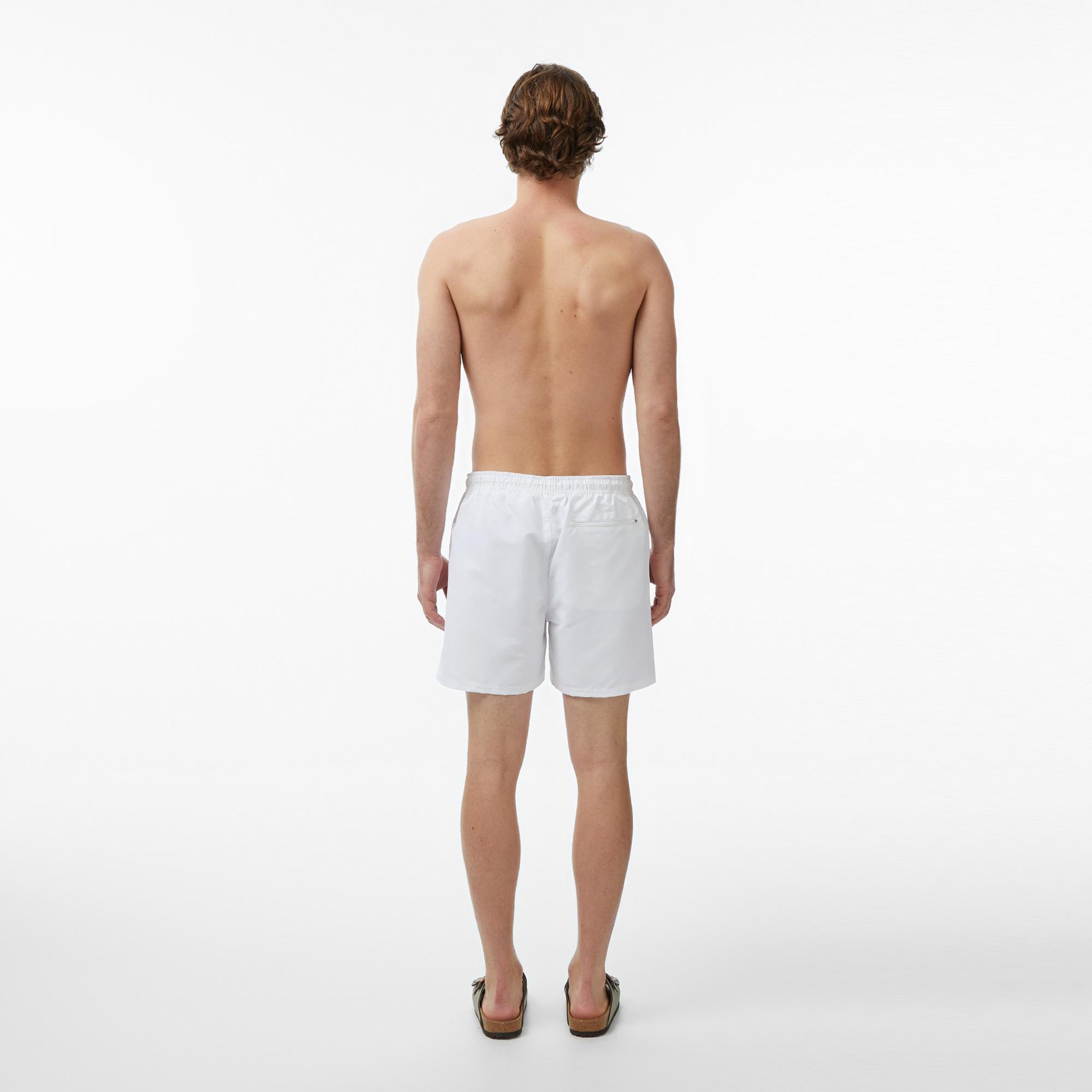 Calvin Klein Medium Drawstring Erkek Beyaz Deniz Şortu