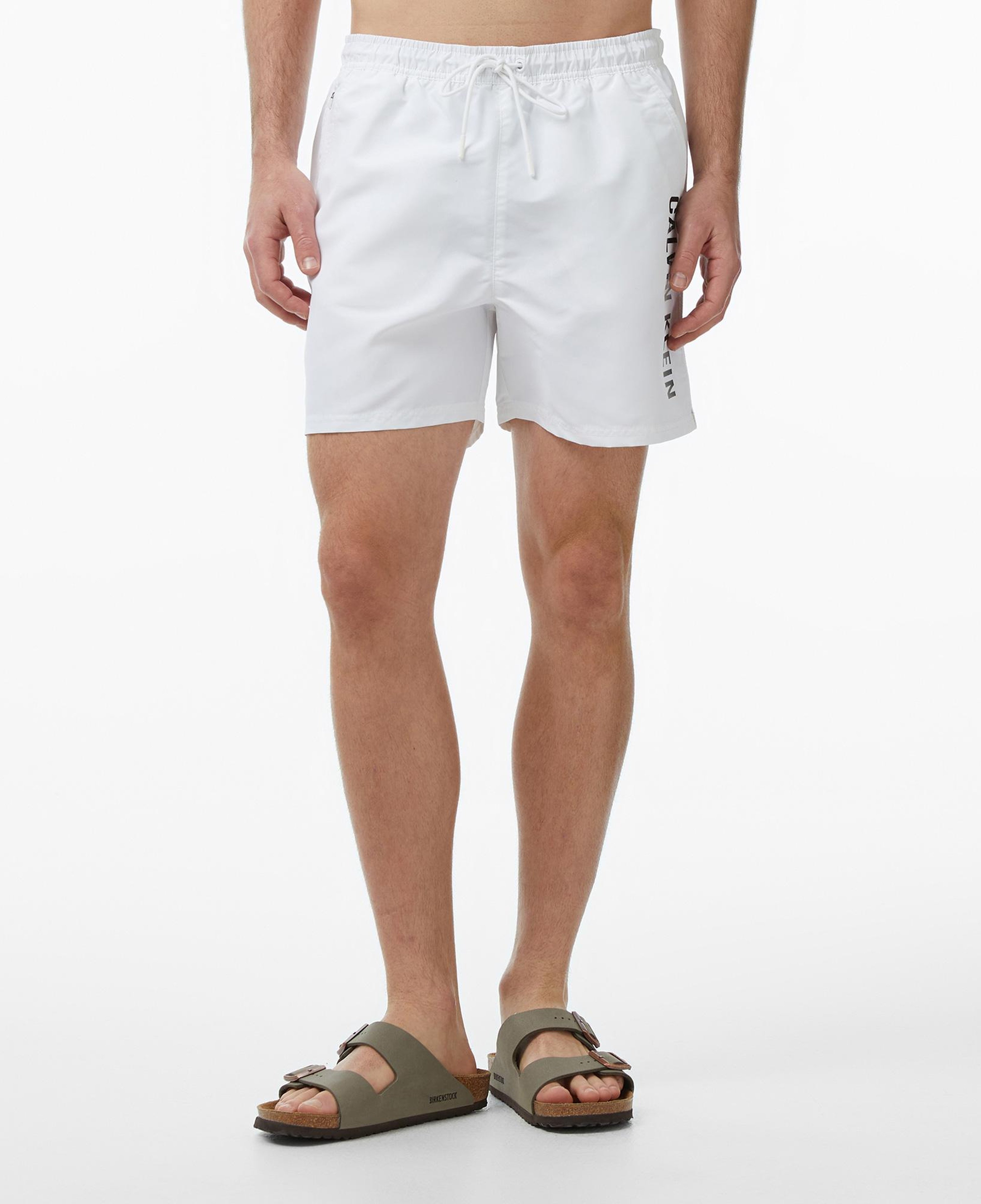Calvin Klein Medium Drawstring Erkek Beyaz Deniz Şortu