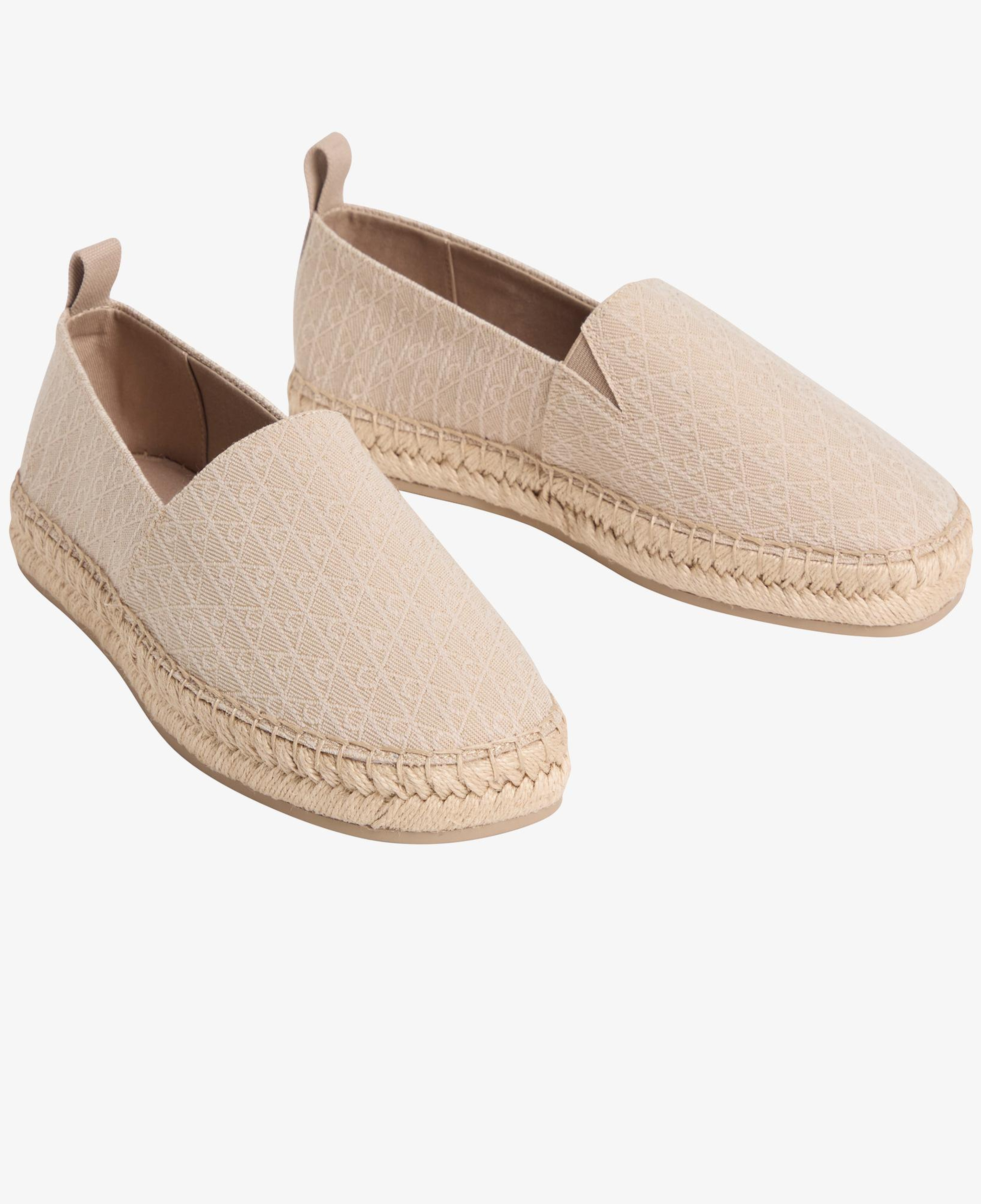 Calvin Klein Oblique Kadın Bej Espadril
