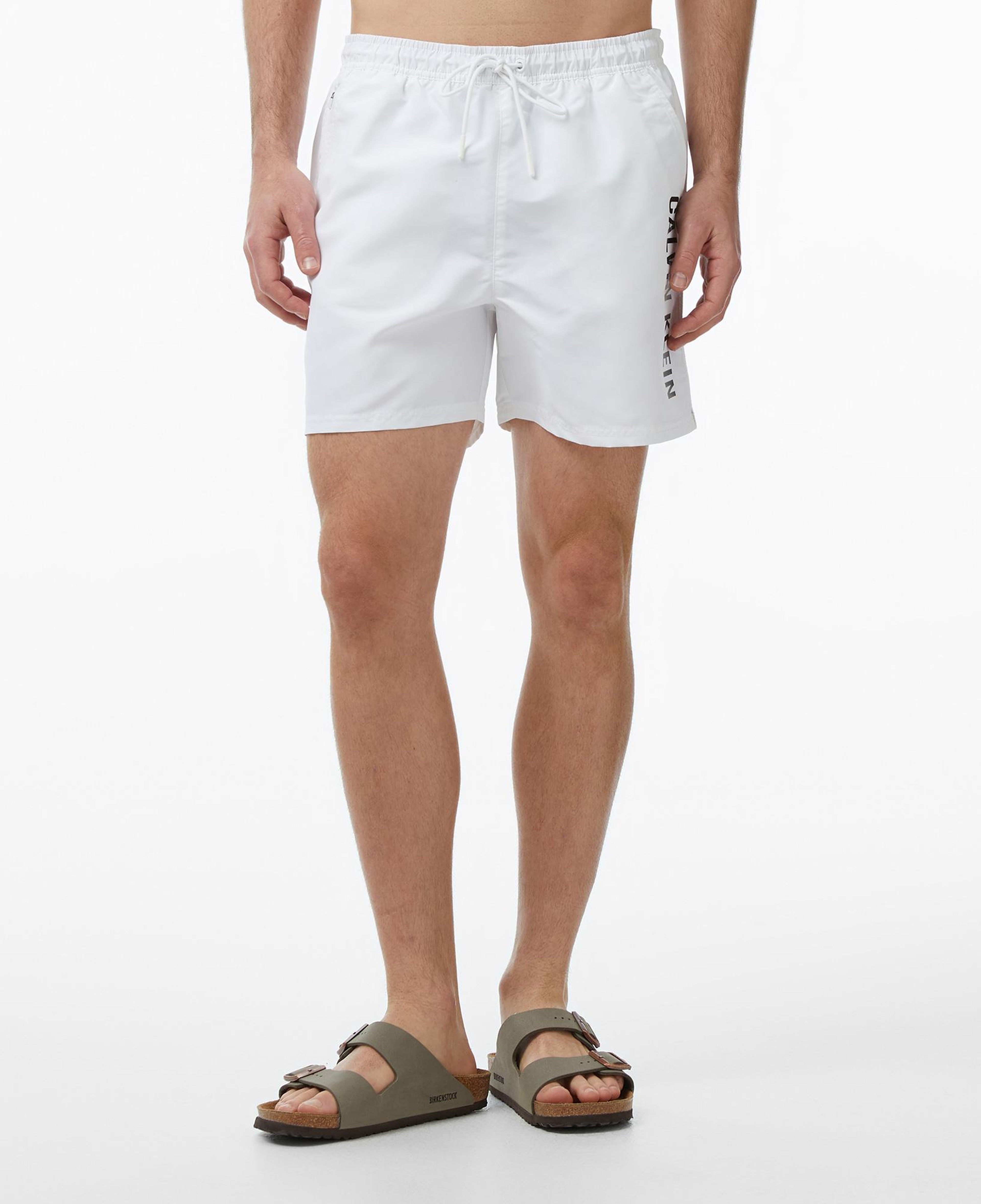 Calvin Klein Medium Drawstring Erkek Beyaz Deniz Şortu