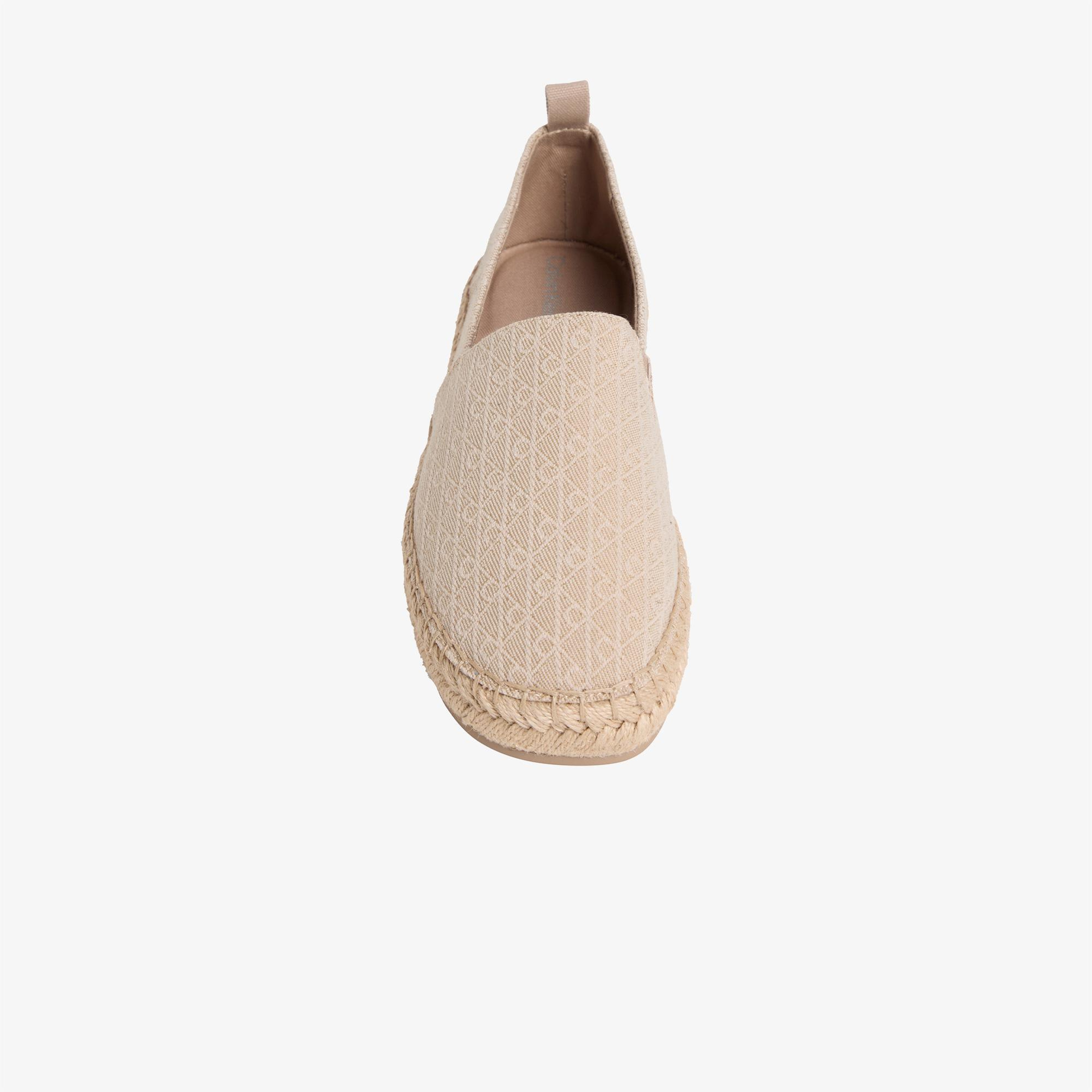 Calvin Klein Oblique Kadın Bej Espadril
