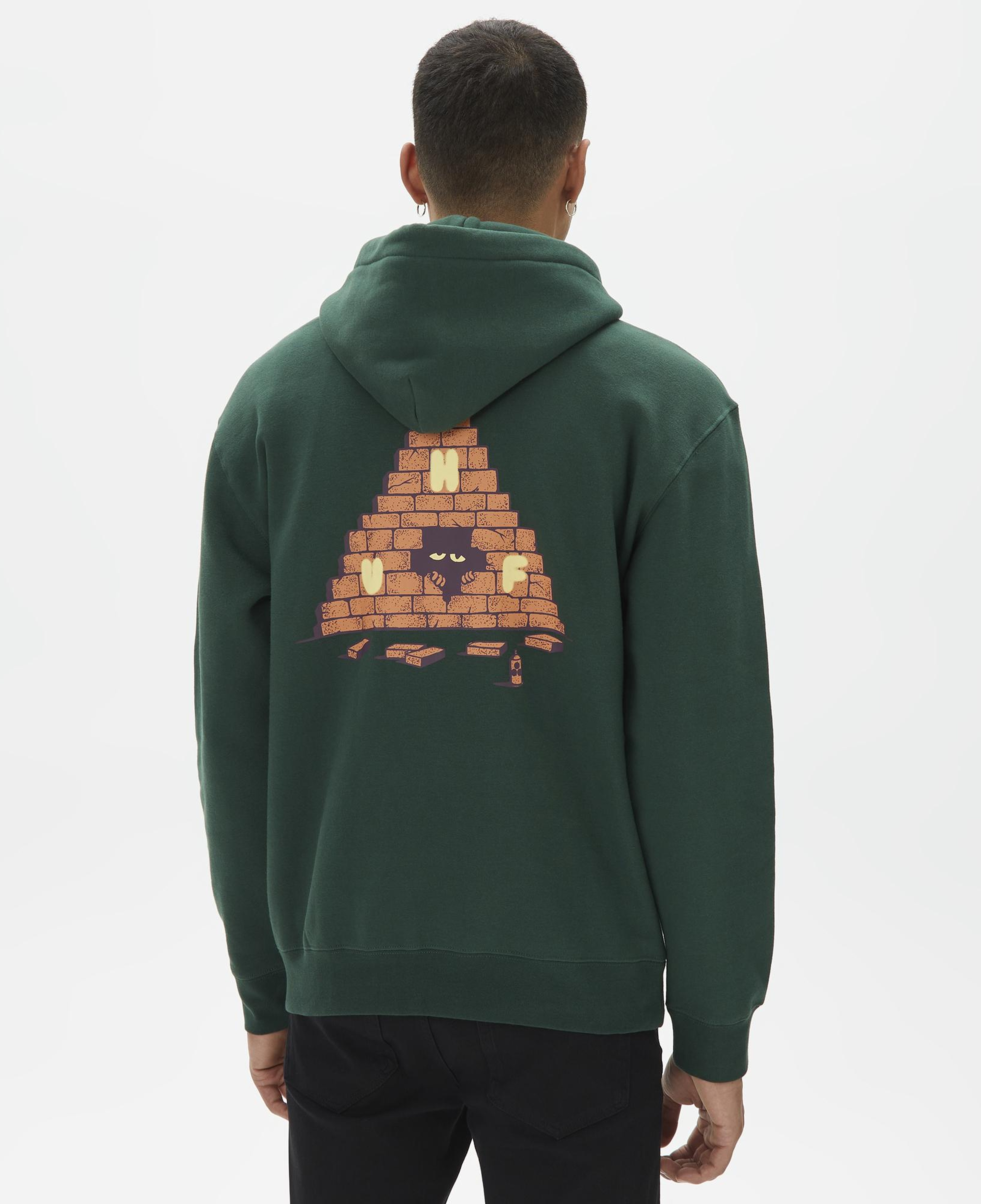 Huf Brick Lurk Erkek Yeşil Hoodie