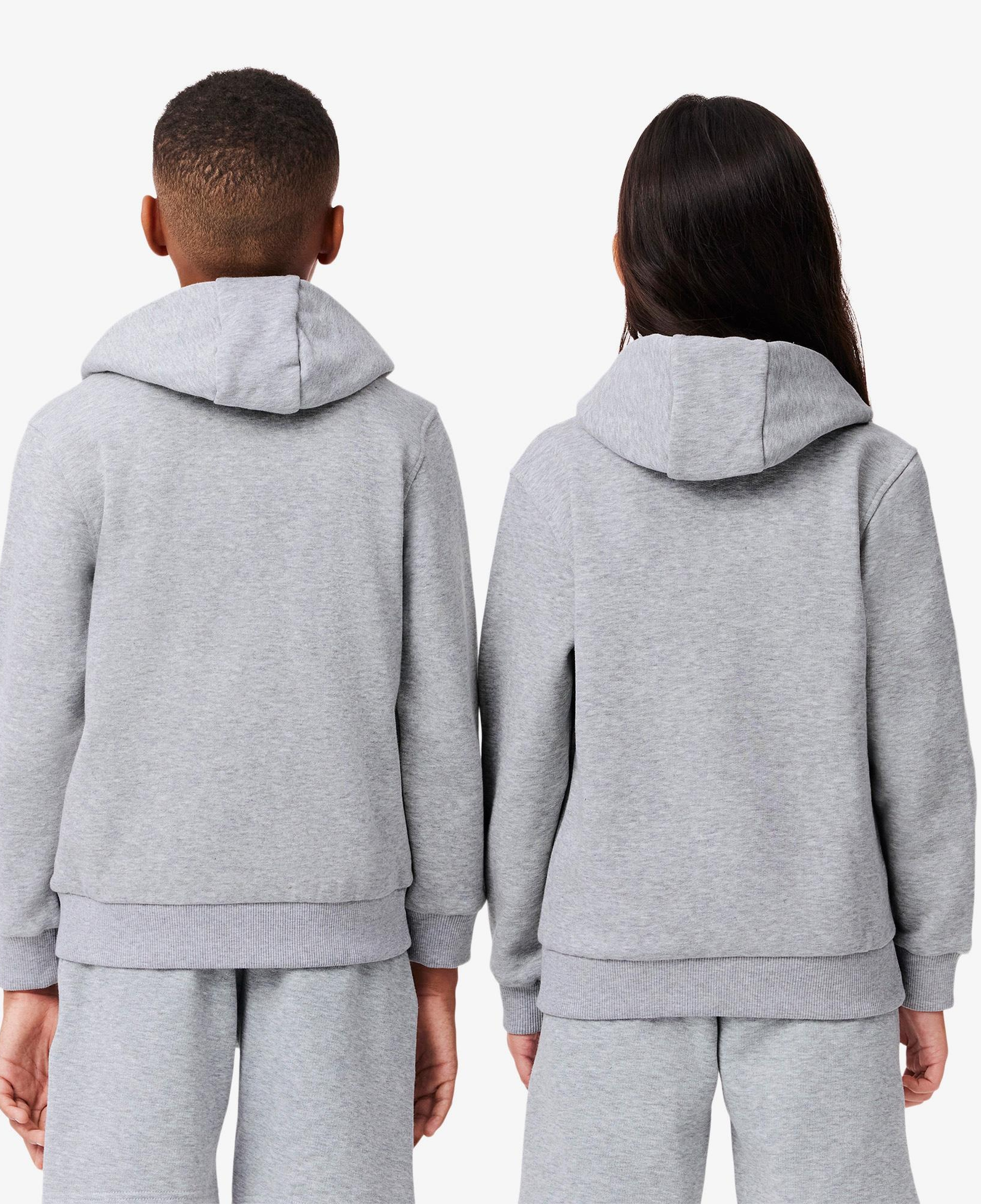 Lacoste Çocuk Kapüşonlu Gri Sweatshirt