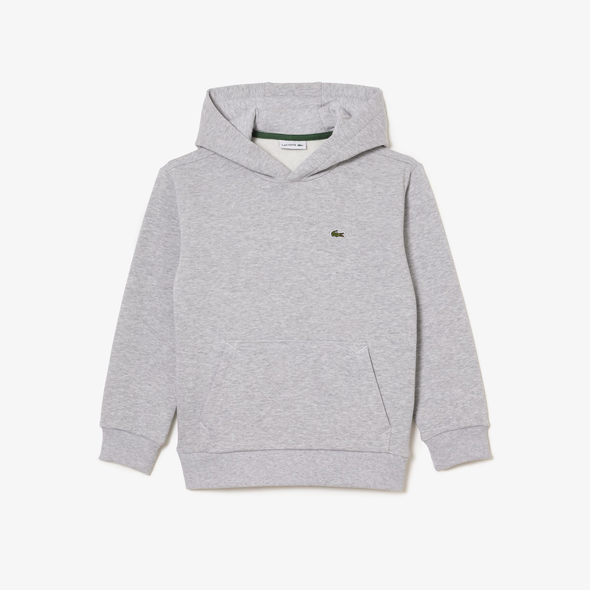 Lacoste Çocuk Kapüşonlu Gri Sweatshirt