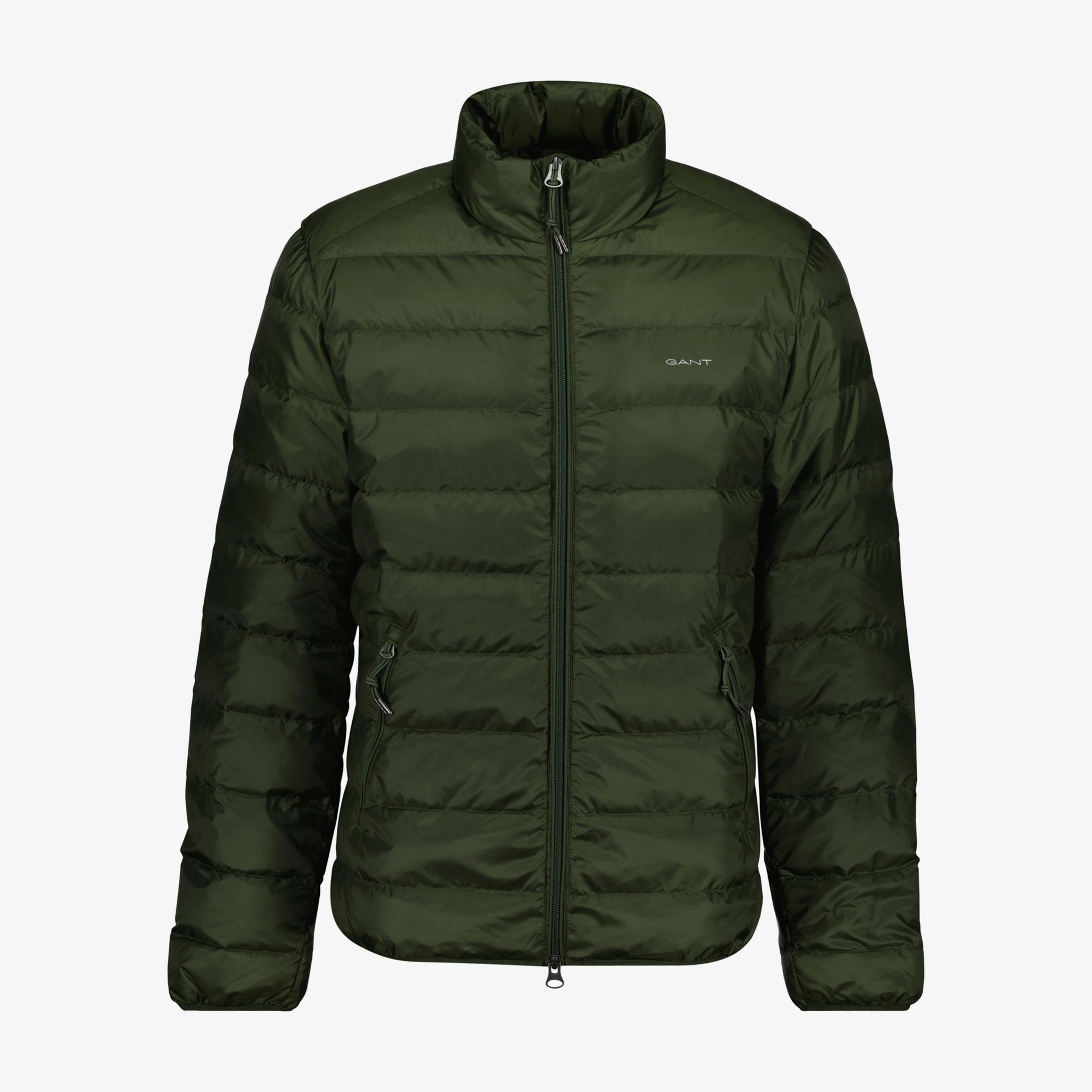 GANT Erkek Yeşil Regular Fit Dik Yaka Kaz Tüyü Mont