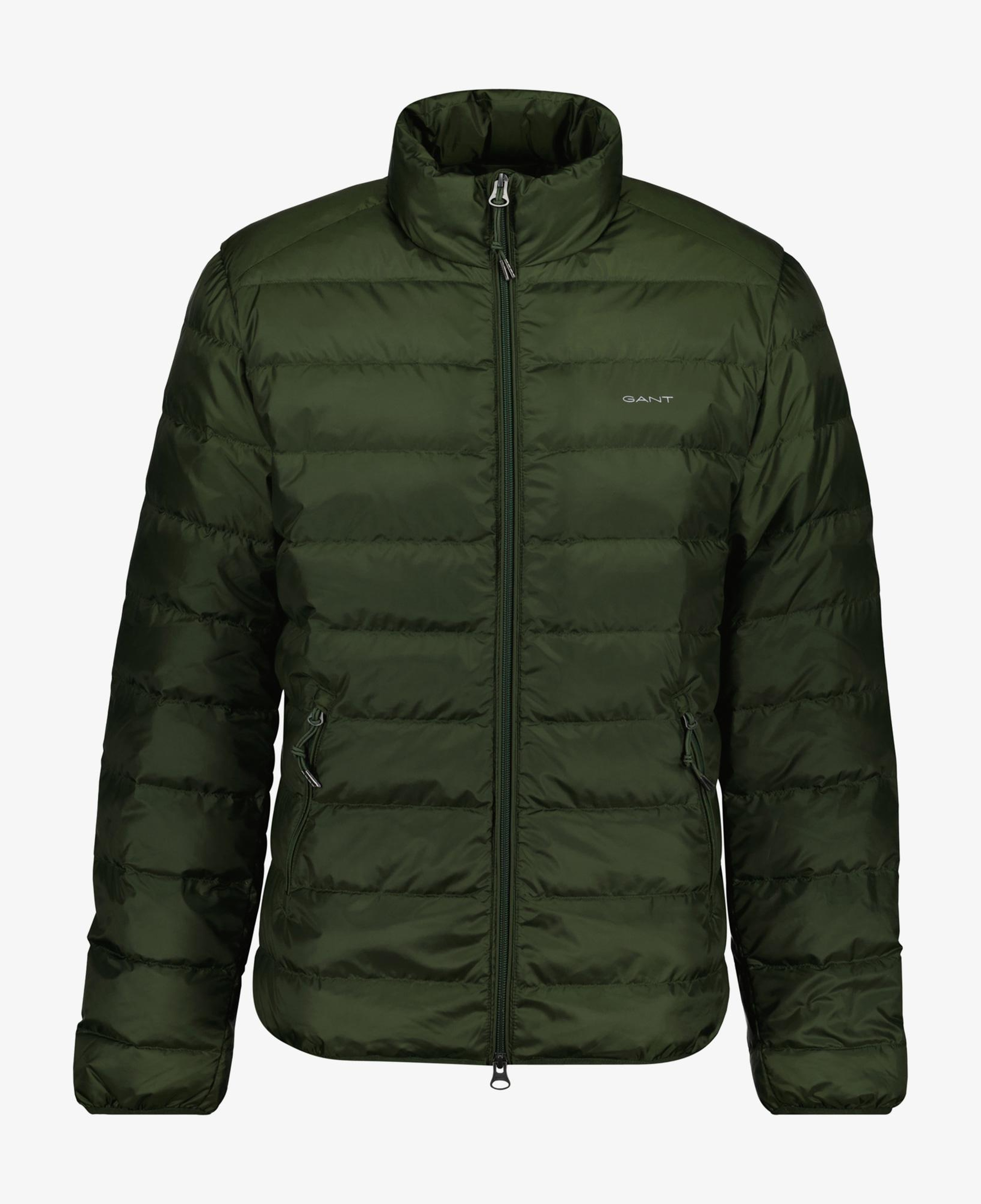 GANT Erkek Yeşil Regular Fit Dik Yaka Kaz Tüyü Mont