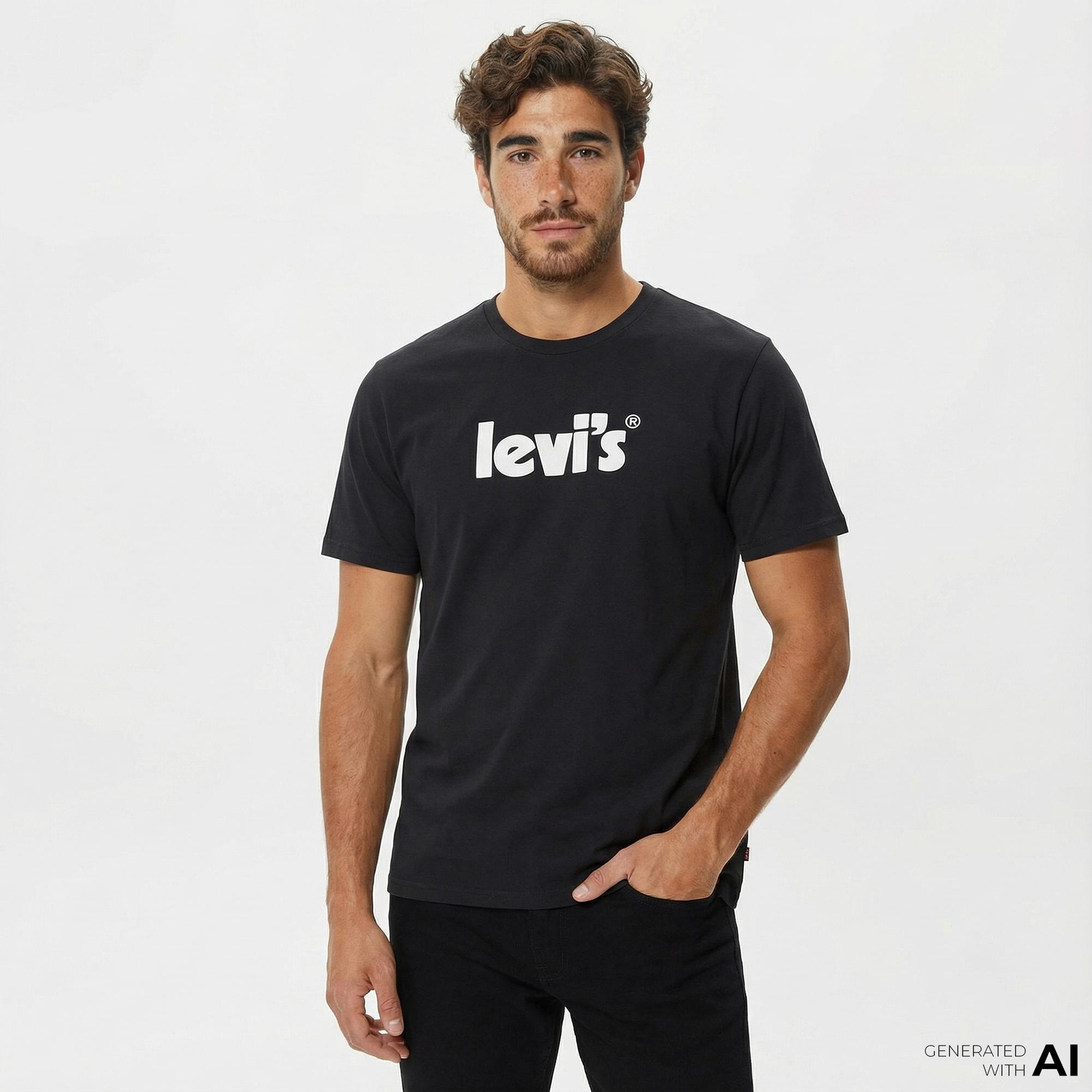 Levi's Relaxed Fit Erkek Siyah T-Shirt