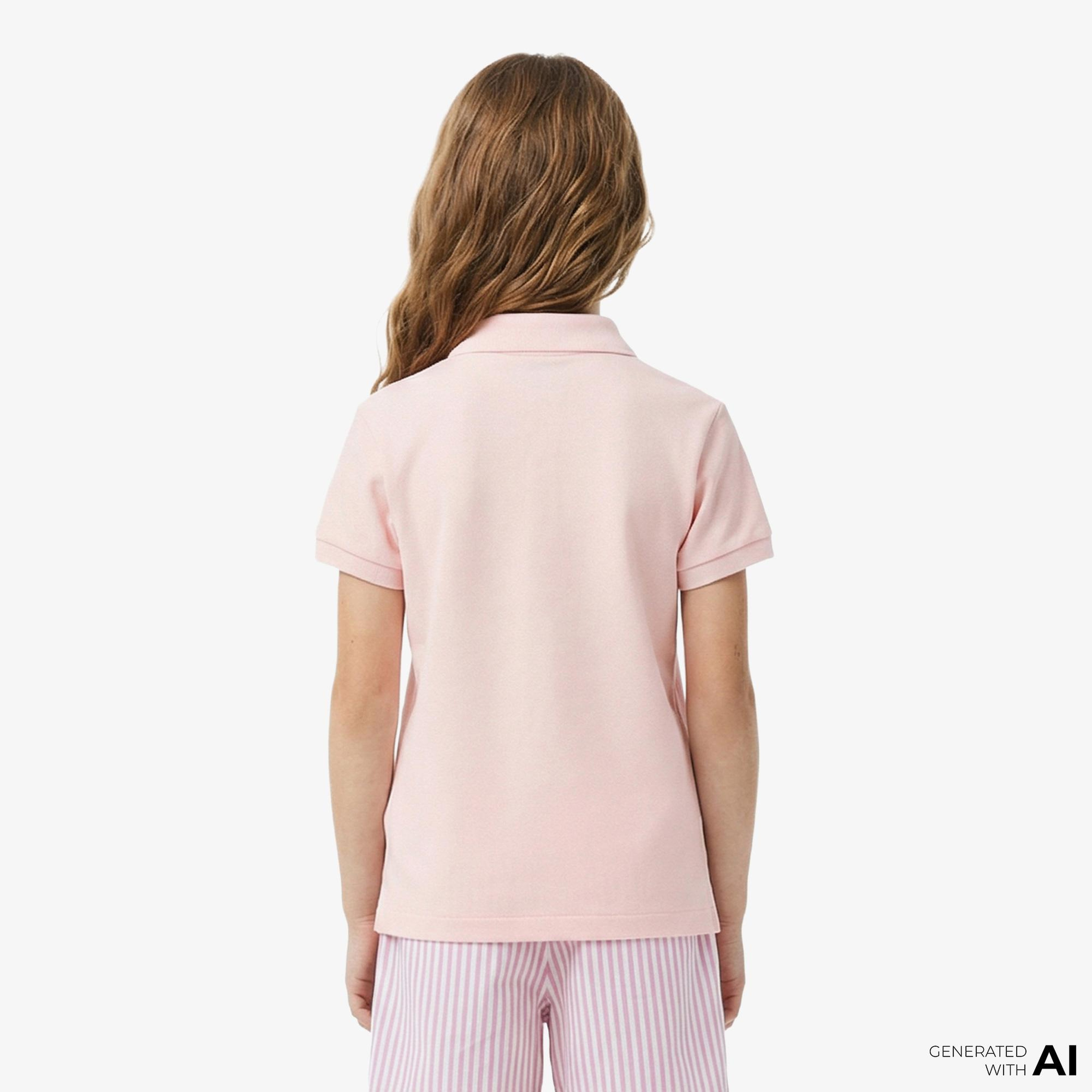 Lacoste Çocuk Regular Fit Açık Pembe Polo