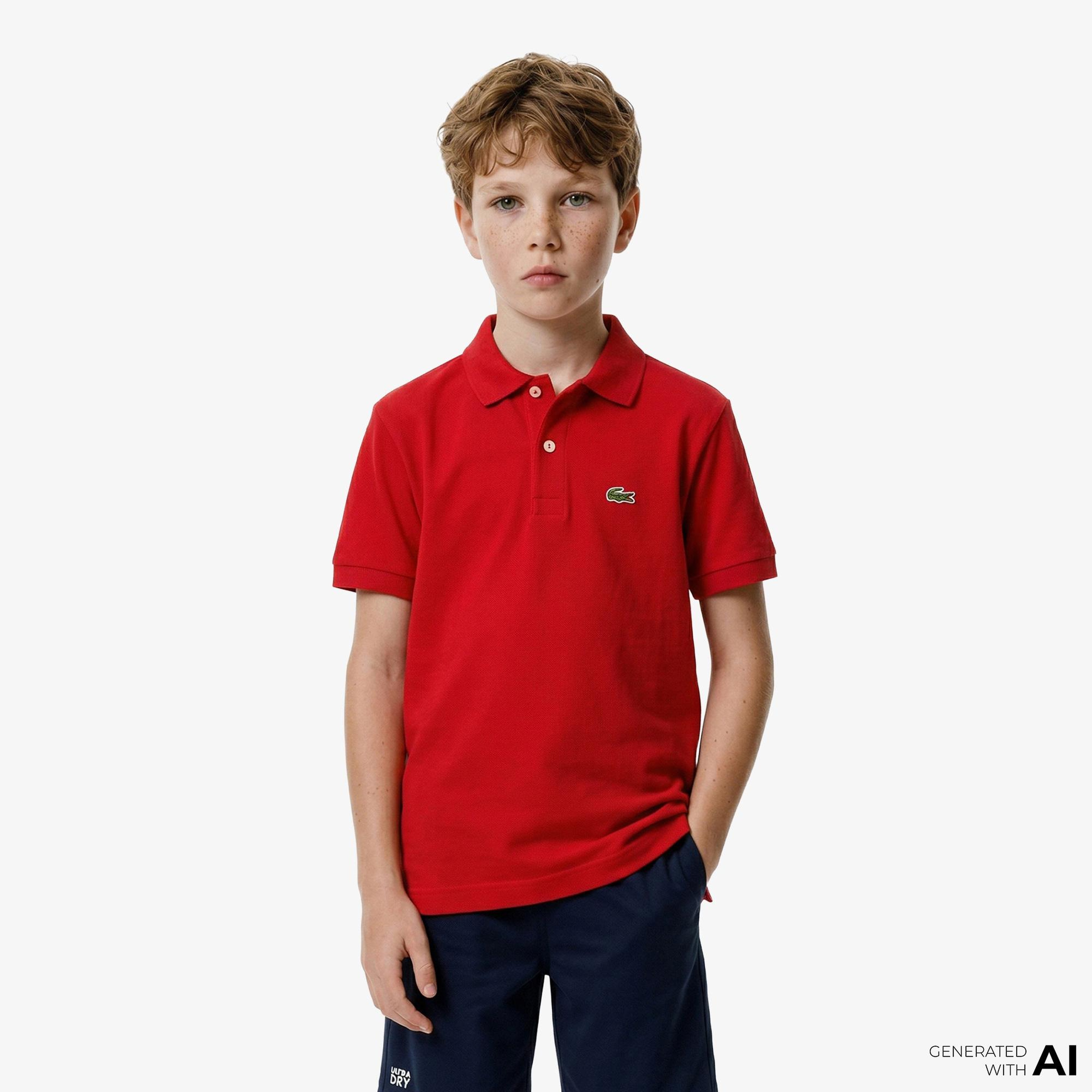 Lacoste Çocuk Regular Fit Kırmızı Polo