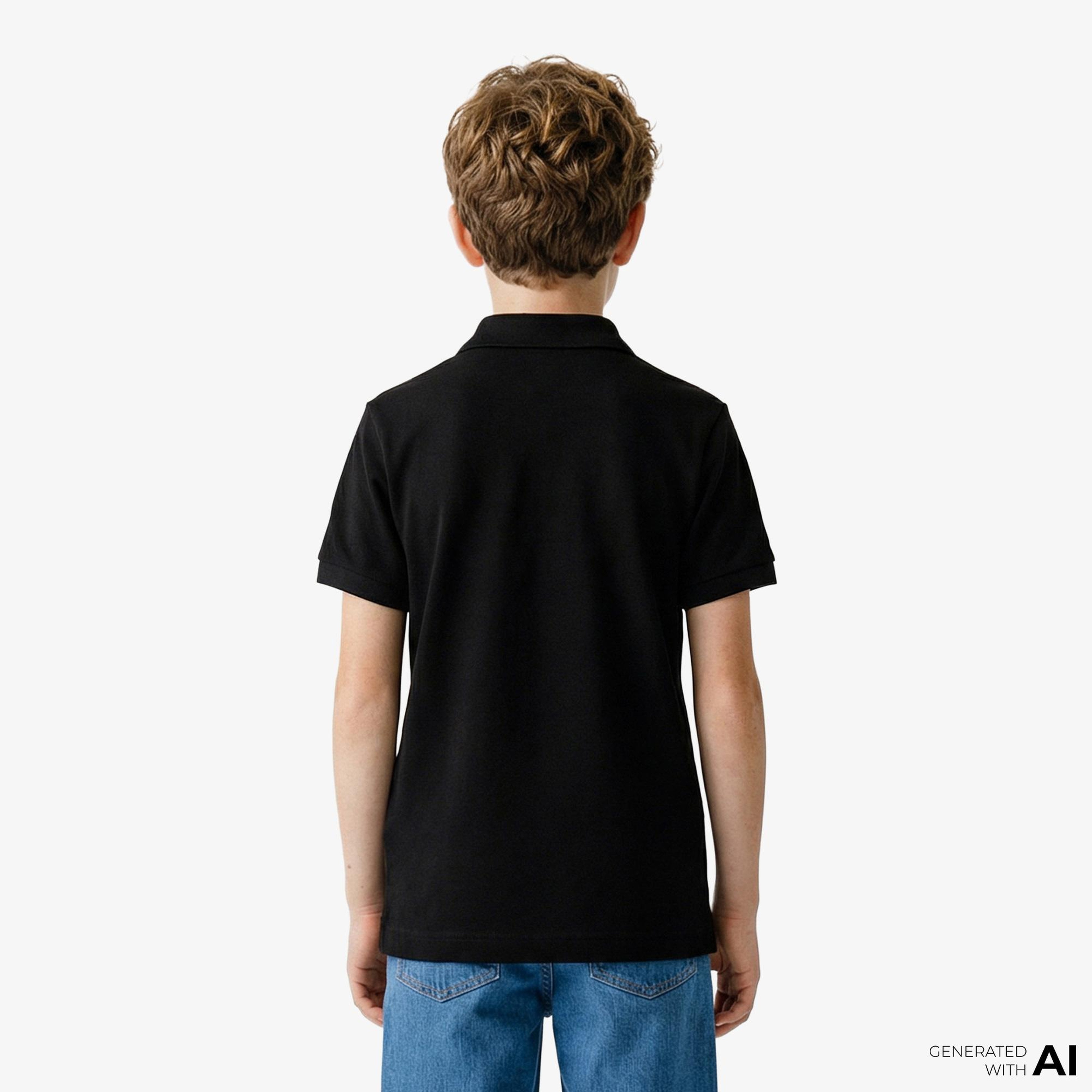 Lacoste Çocuk Regular Fit Siyah Polo