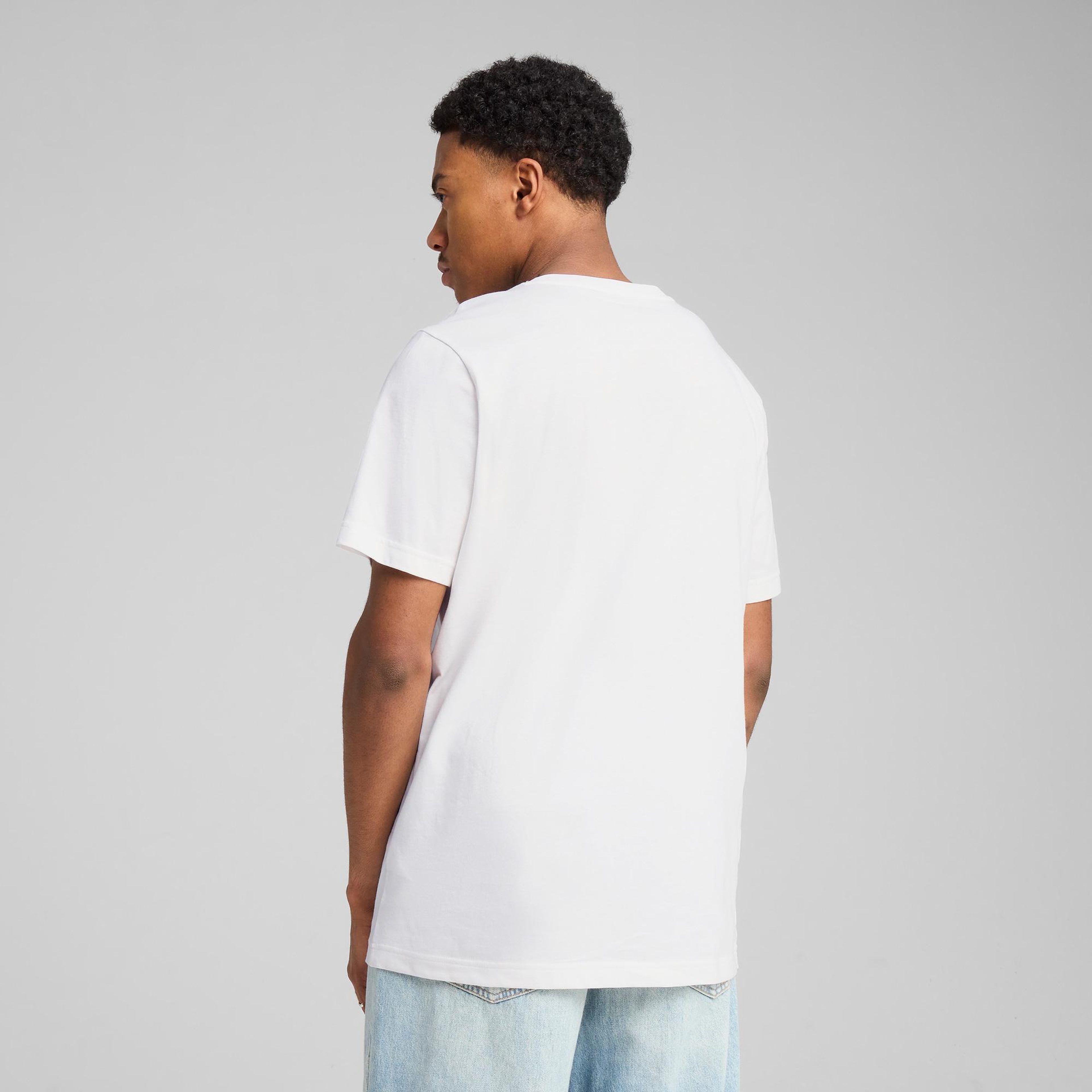 Puma Essentials No. 1 Logo Erkek Beyaz T-Shirt