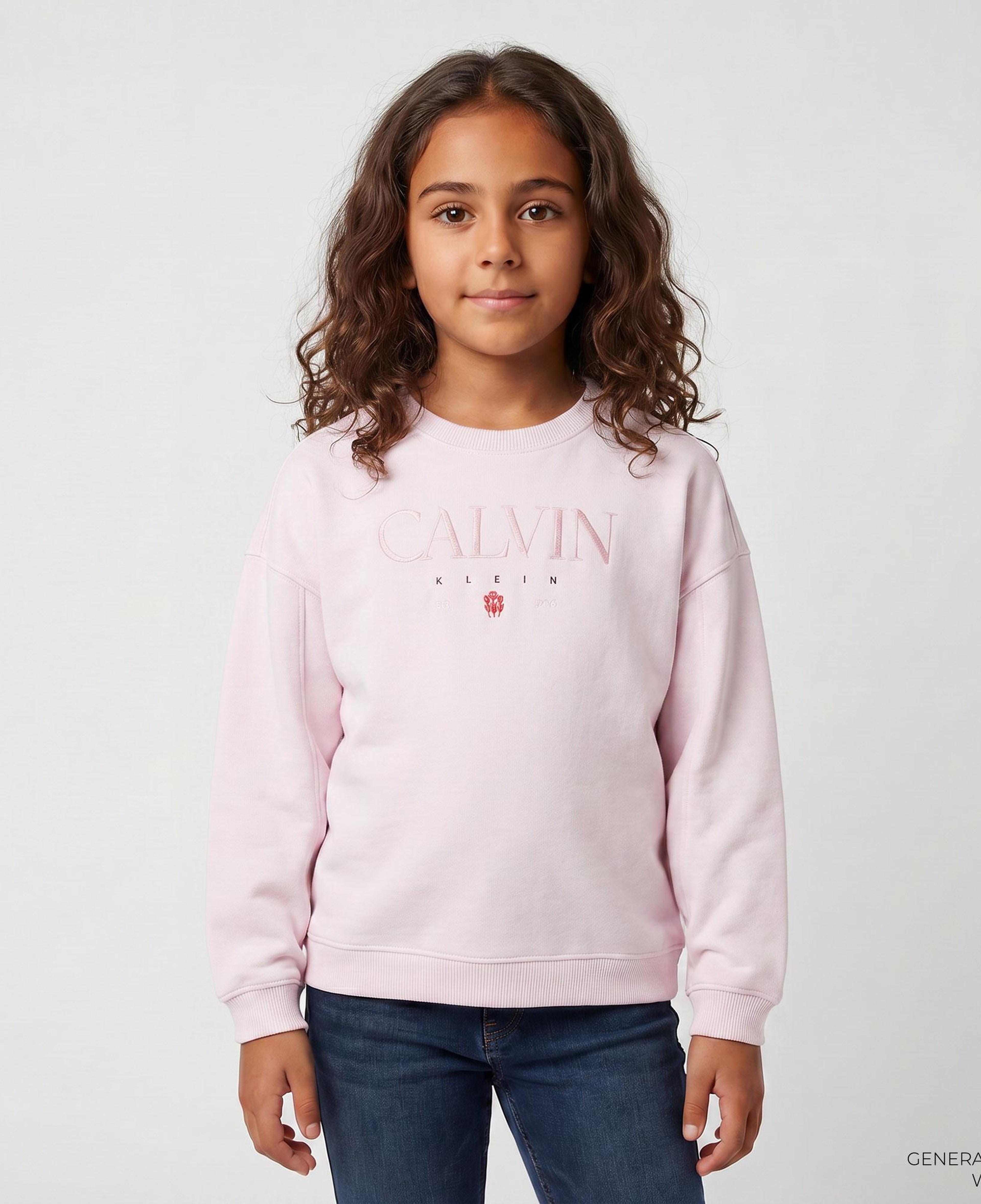Calvin Klein Multi Color Çocuk Pembe Sweatshirt