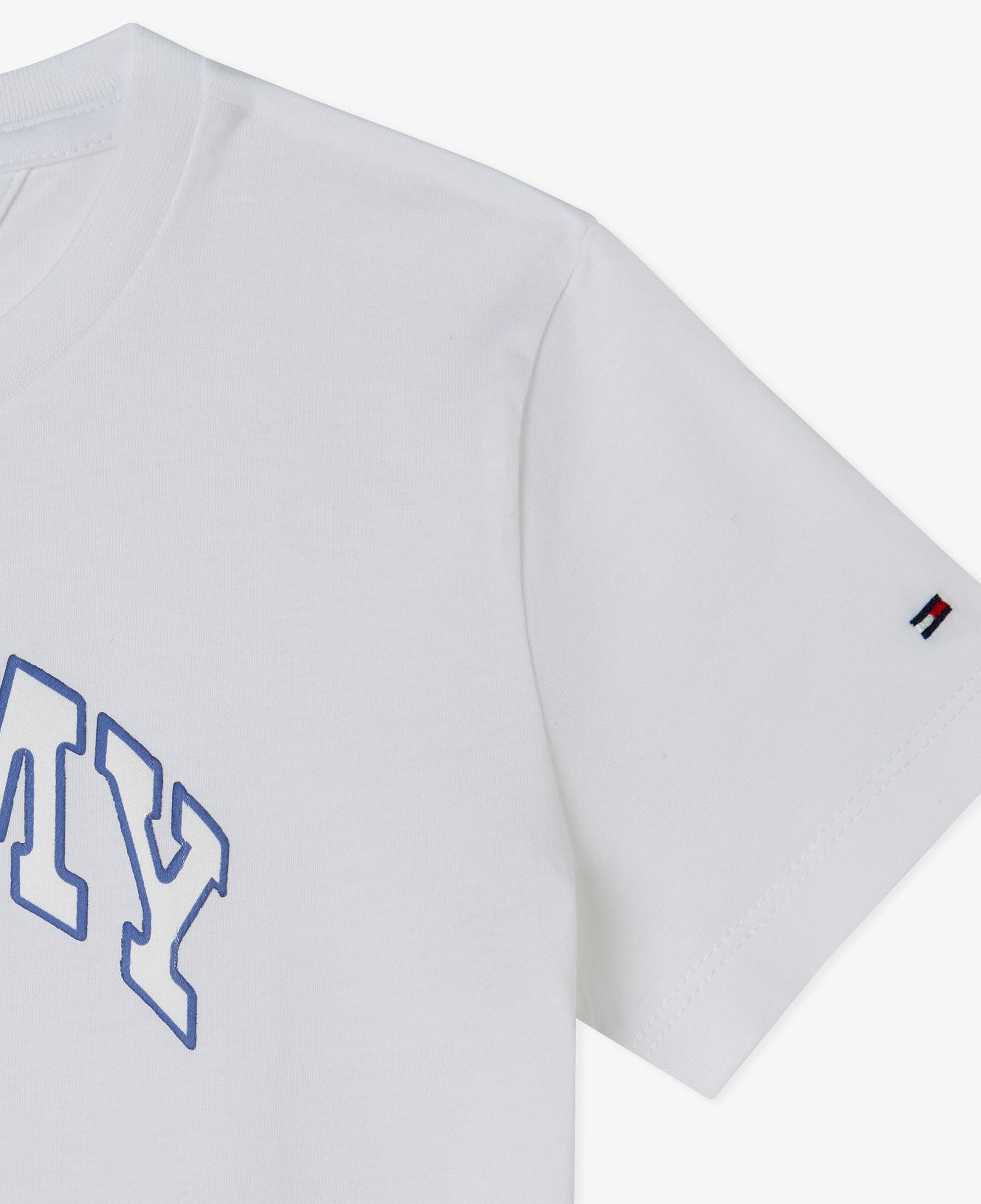 Tommy Hilfiger Varsity Sateen Çocuk Beyaz T-Shirt