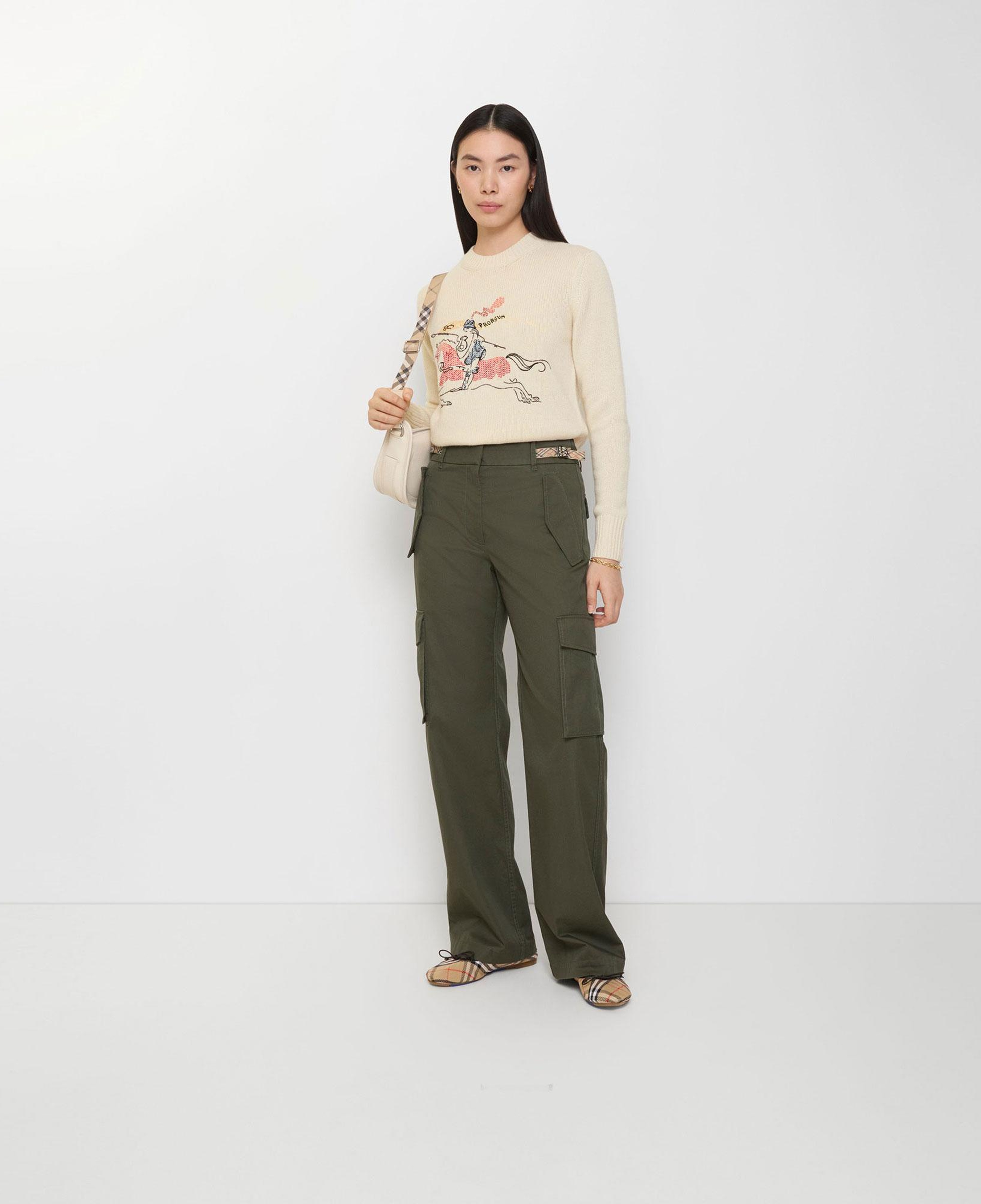 Burberry Freja Kadın Yeşil Pantolon