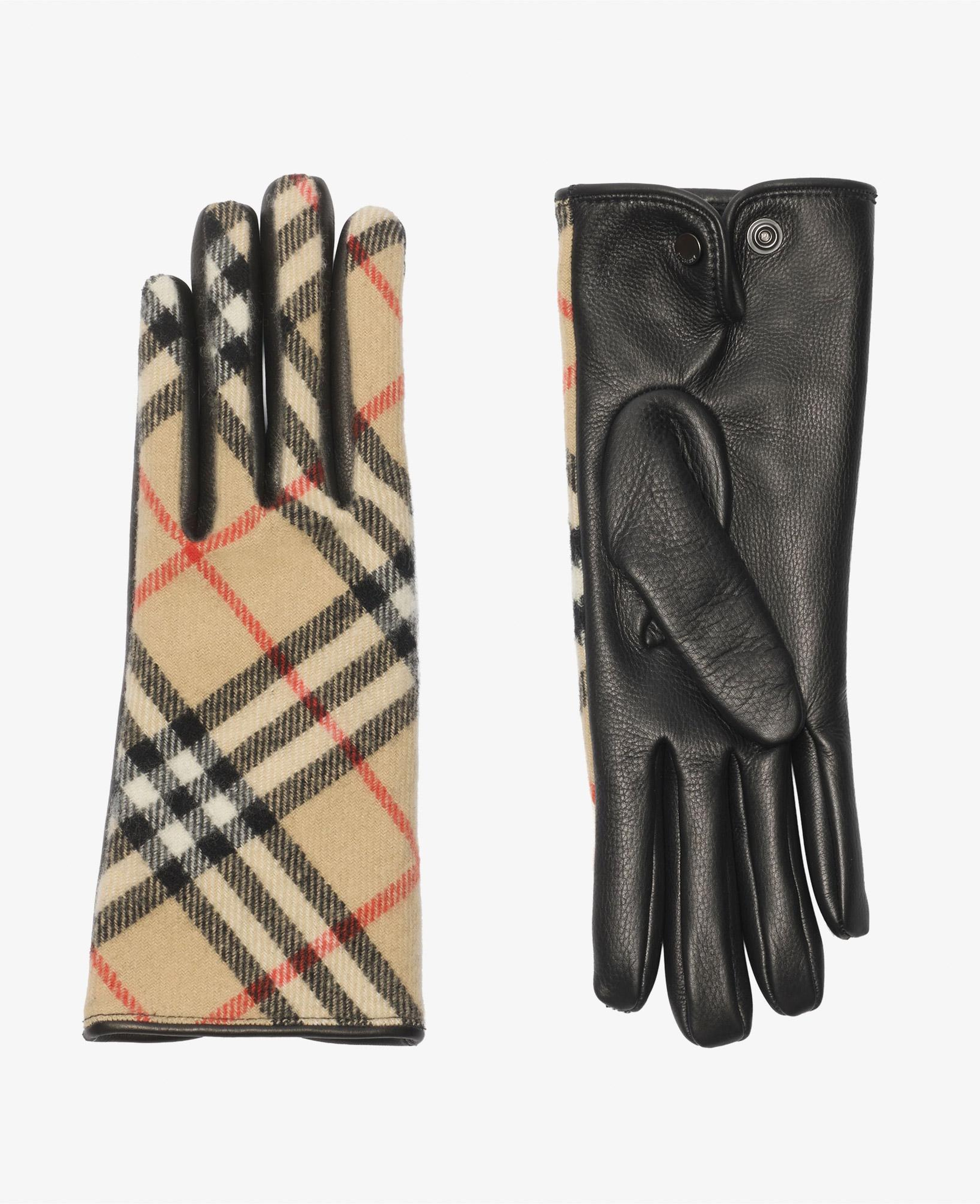 Burberry Core Check Kadın Bej Eldiven