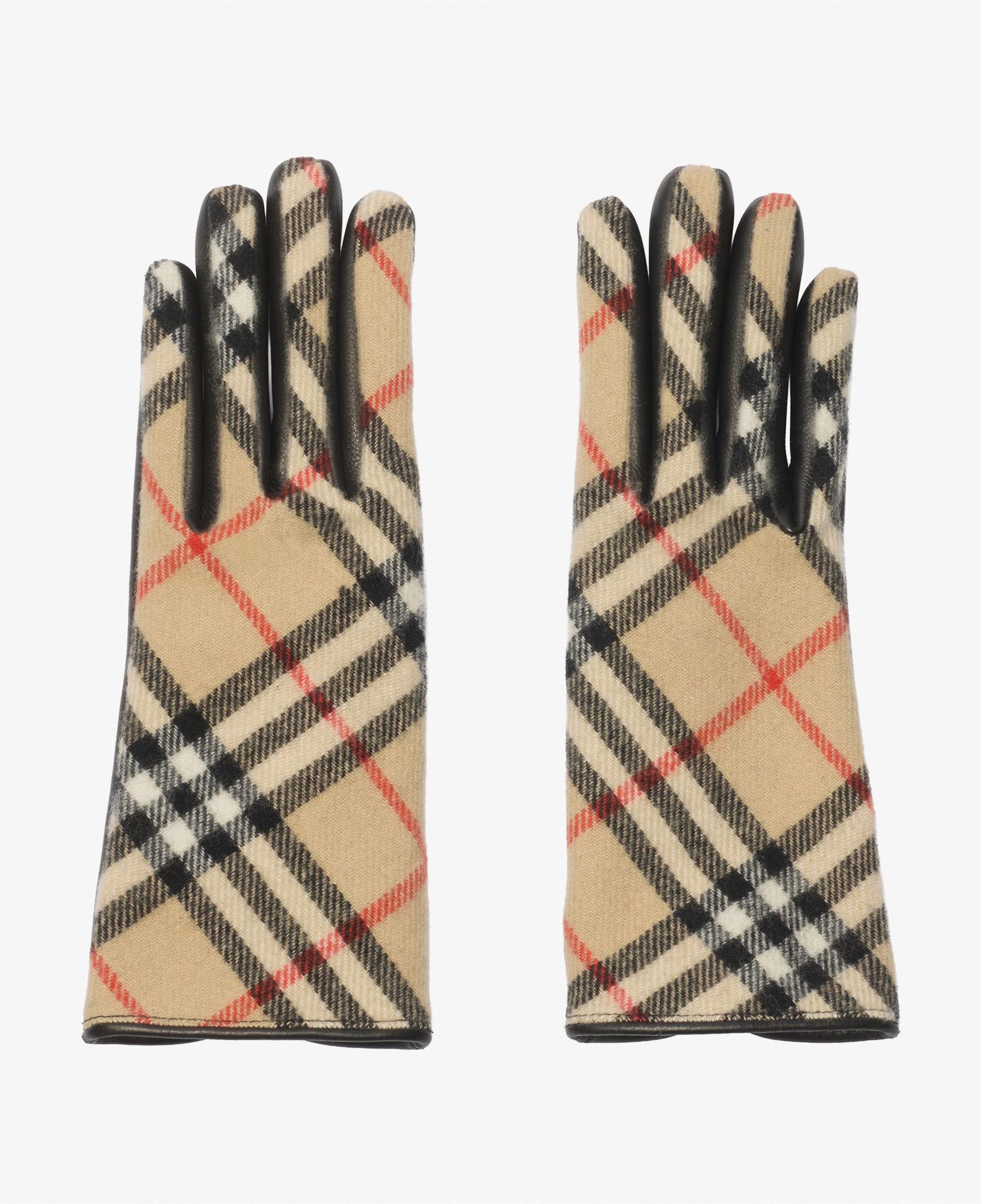 Burberry Core Check Kadın Bej Eldiven