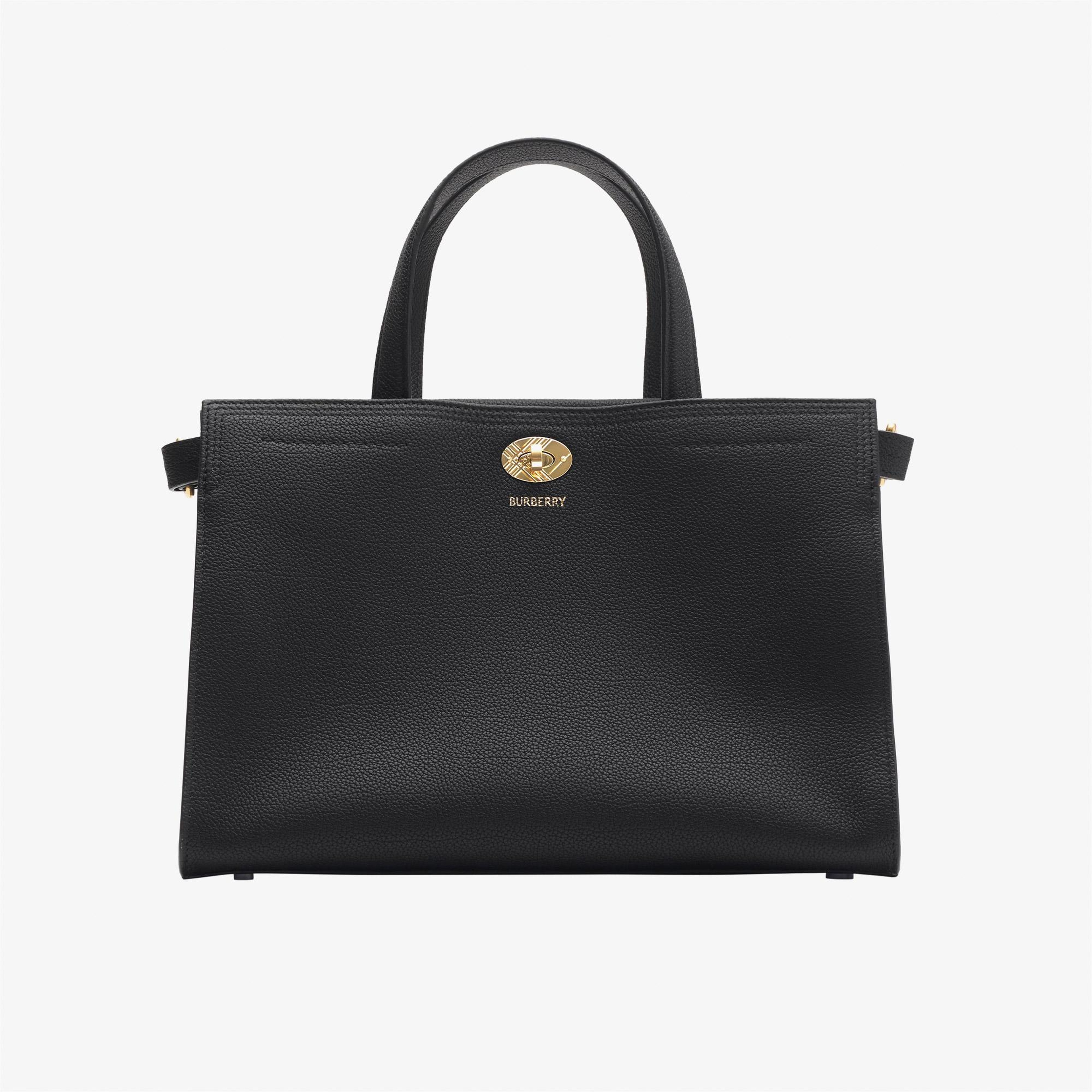 Burberry Small Cotswolds Tote Kadın Siyah Omuz Çantası