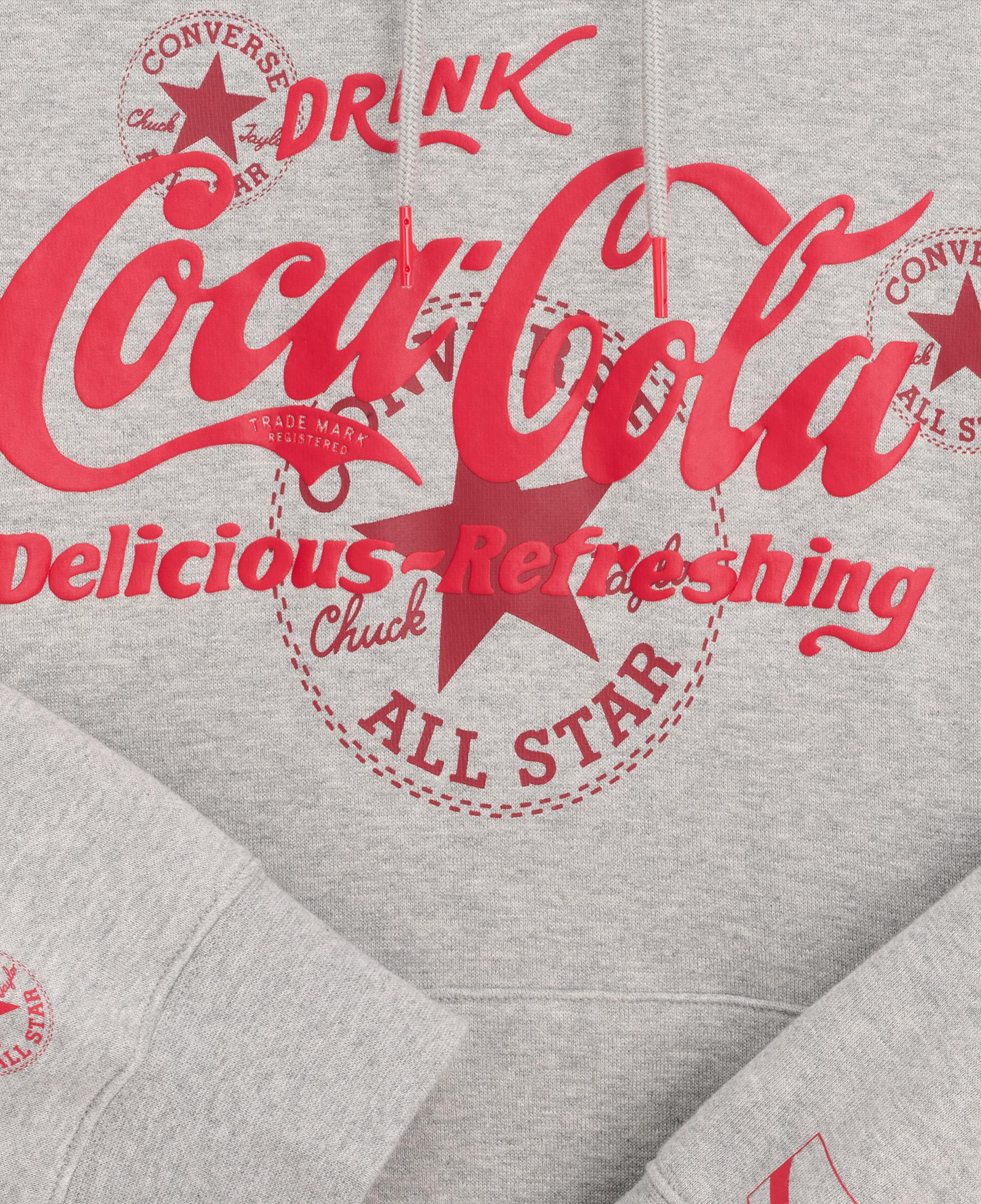 Converse x Coca-Cola Erkek Gri Hoodie