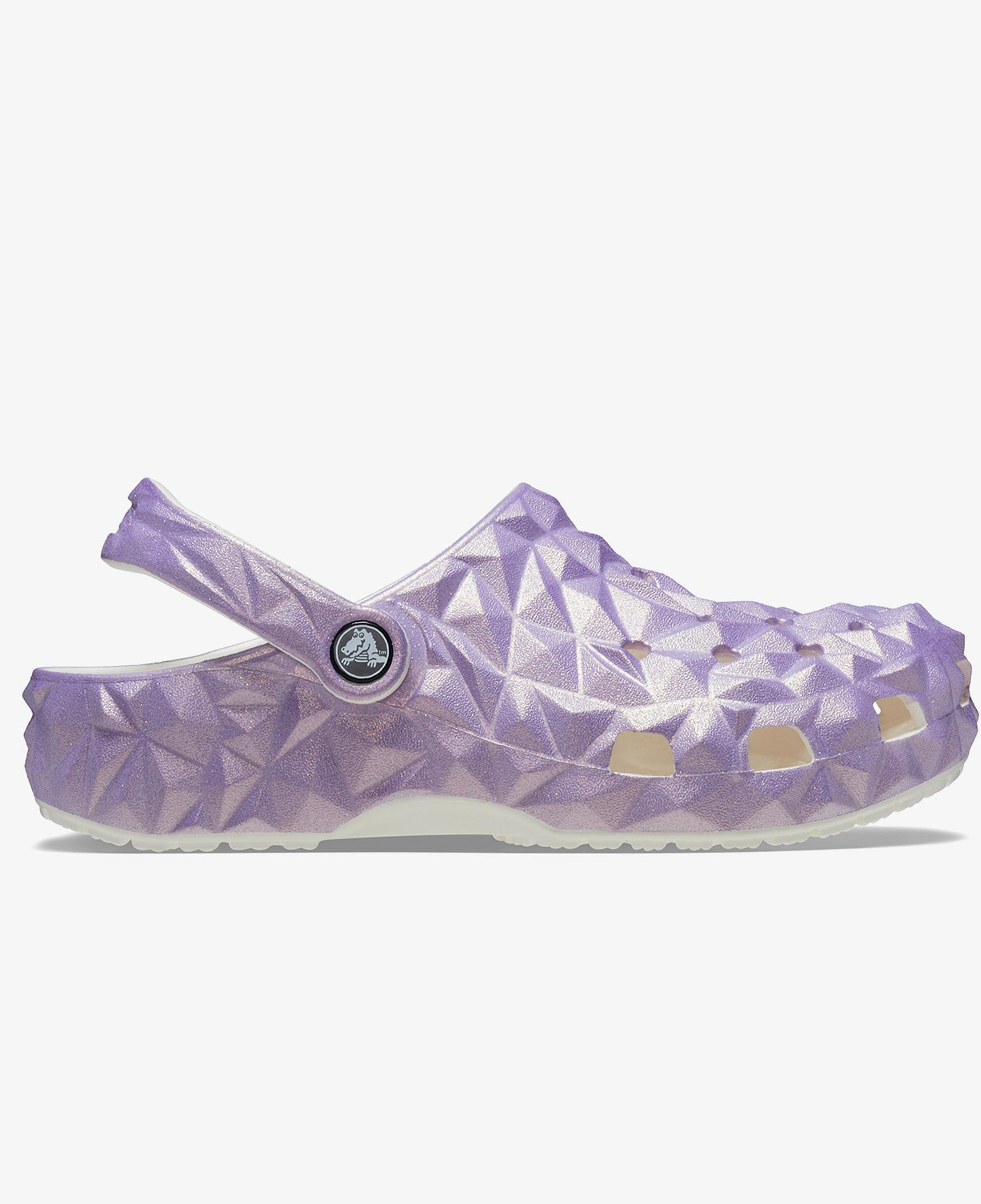 Crocs Classic Iridescent Geo Clog Unisex Beyaz Terlik