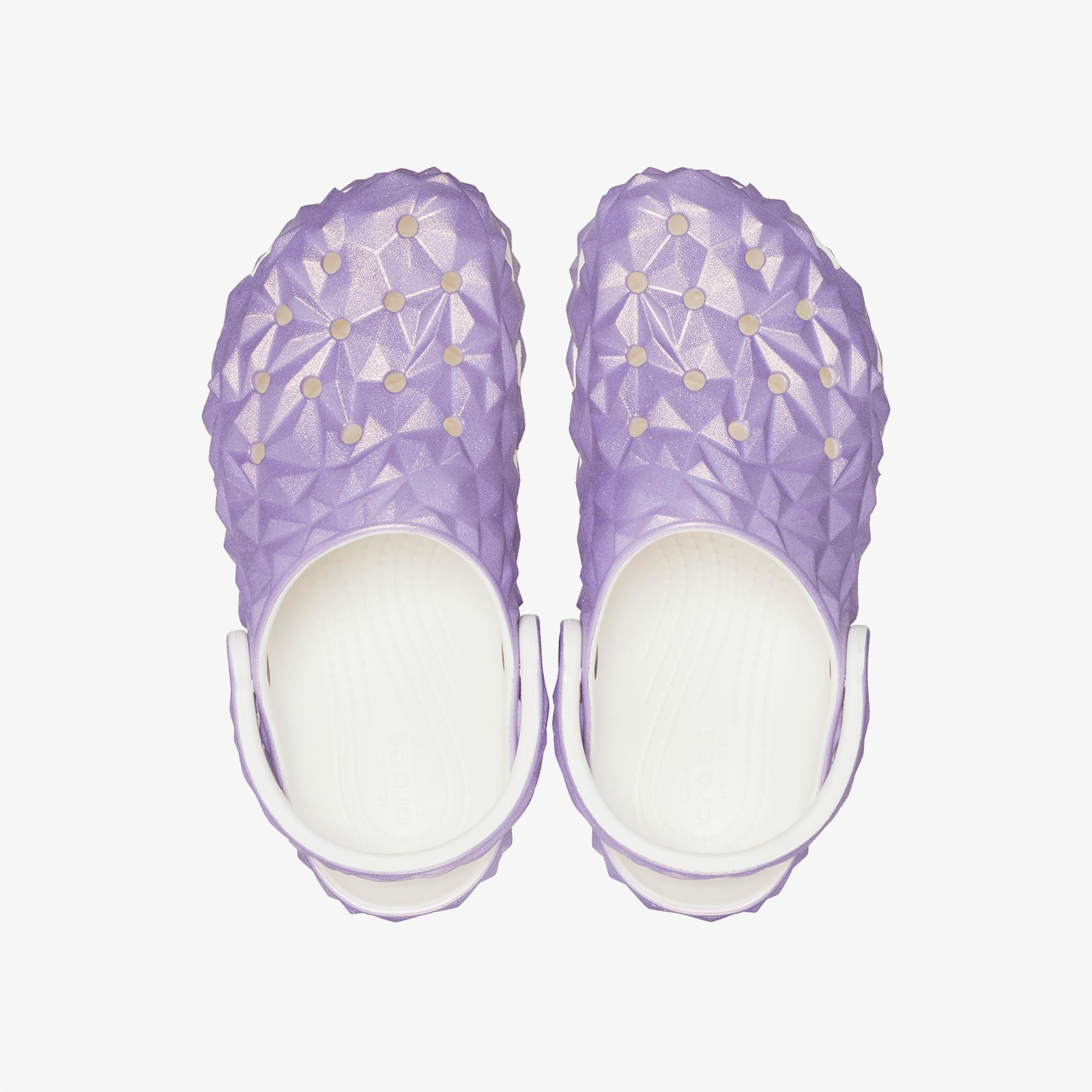 Crocs Classic Iridescent Geo Clog Unisex Beyaz Terlik