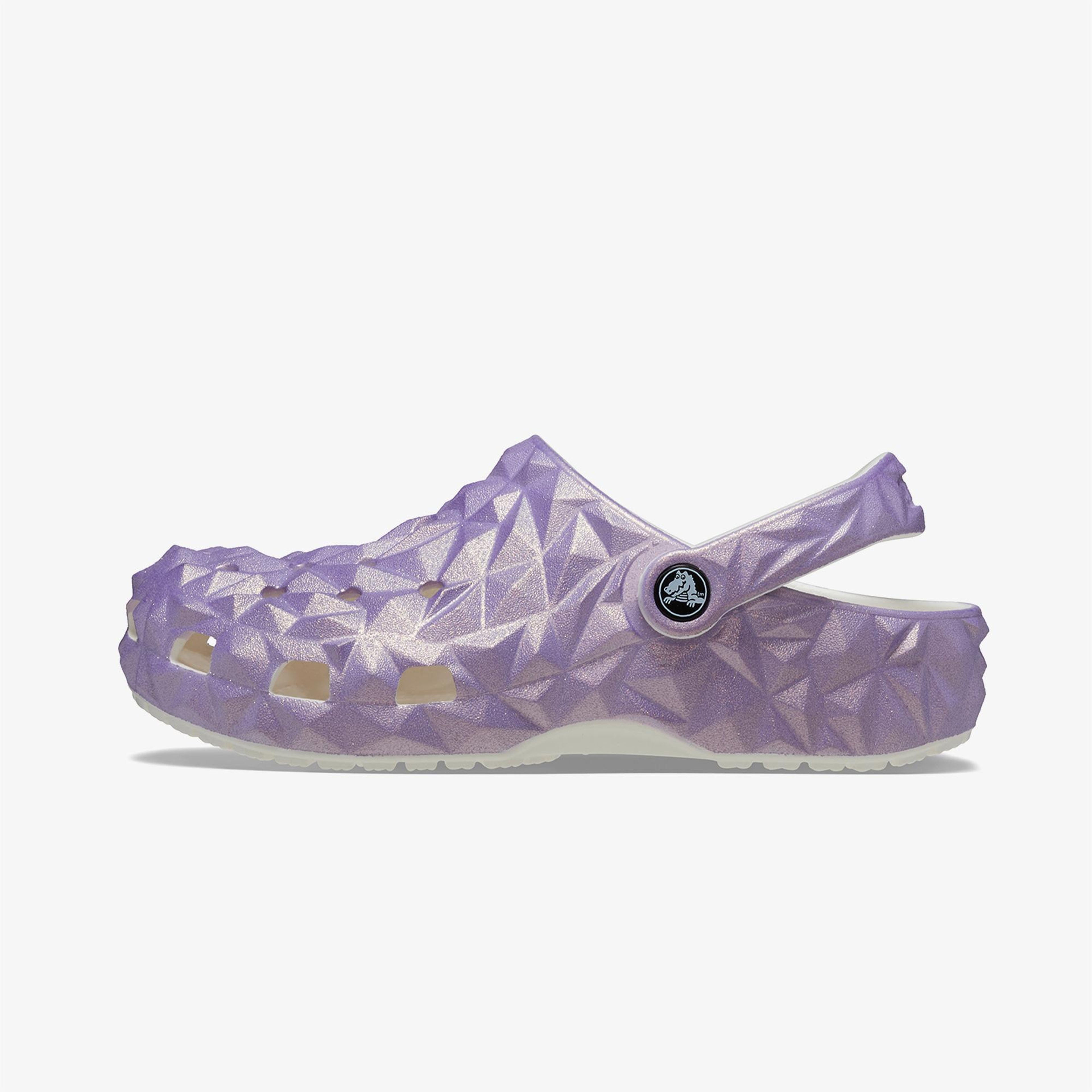 Crocs Classic Iridescent Geo Clog Unisex Beyaz Terlik