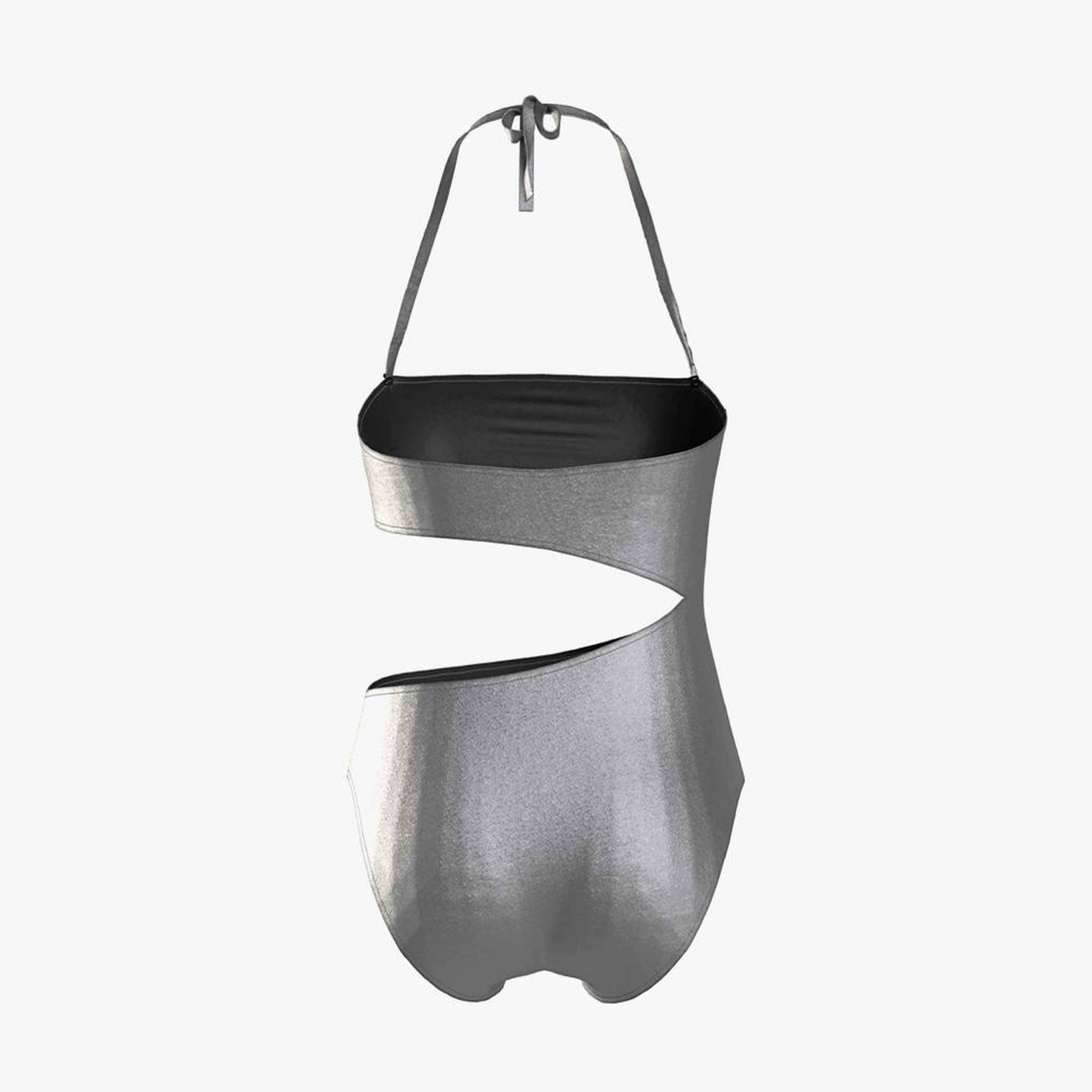 Calvin Klein Cut Out One Piece-Rp Kadın Gri Mayo