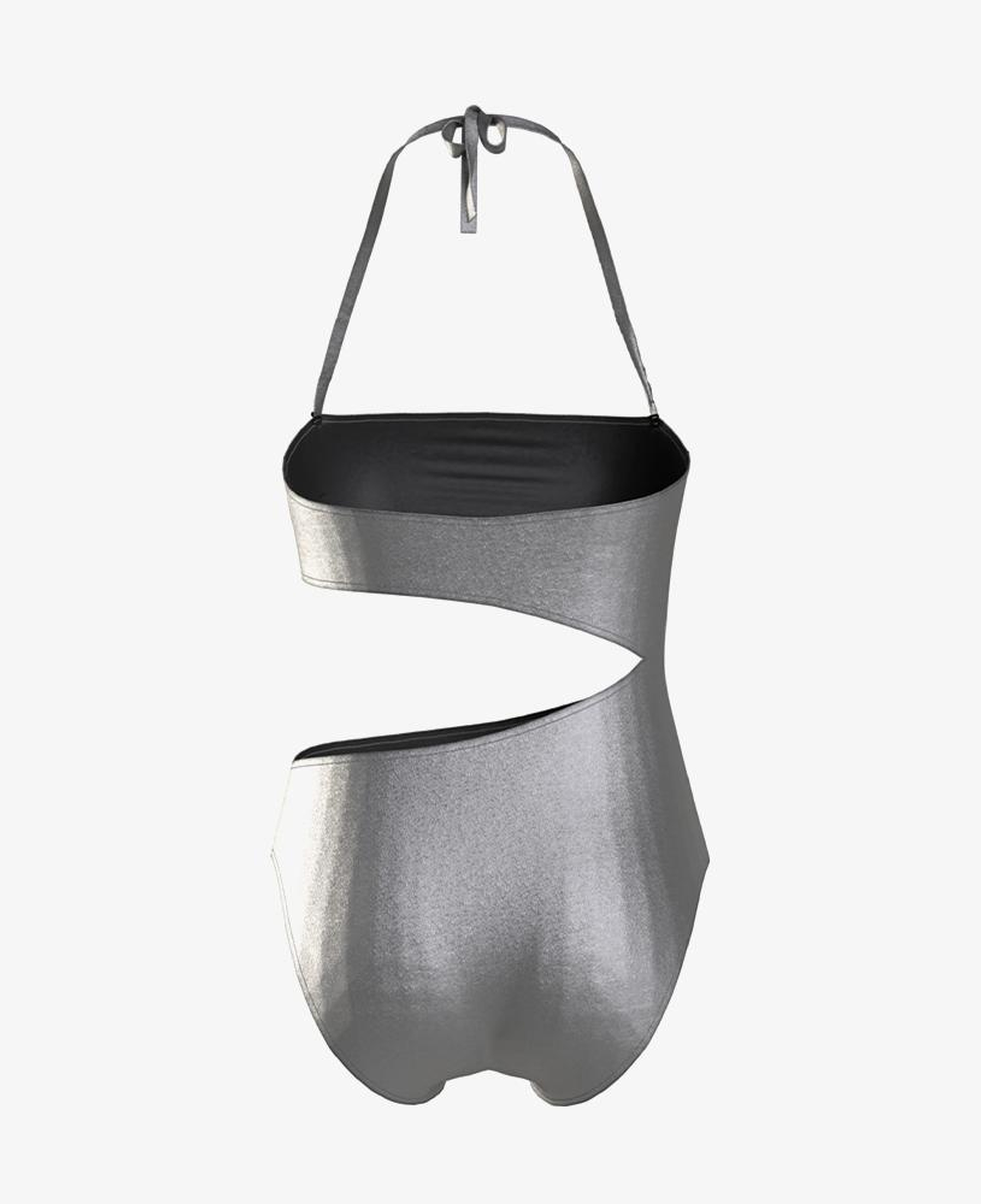 Calvin Klein Cut Out One Piece-Rp Kadın Gri Mayo