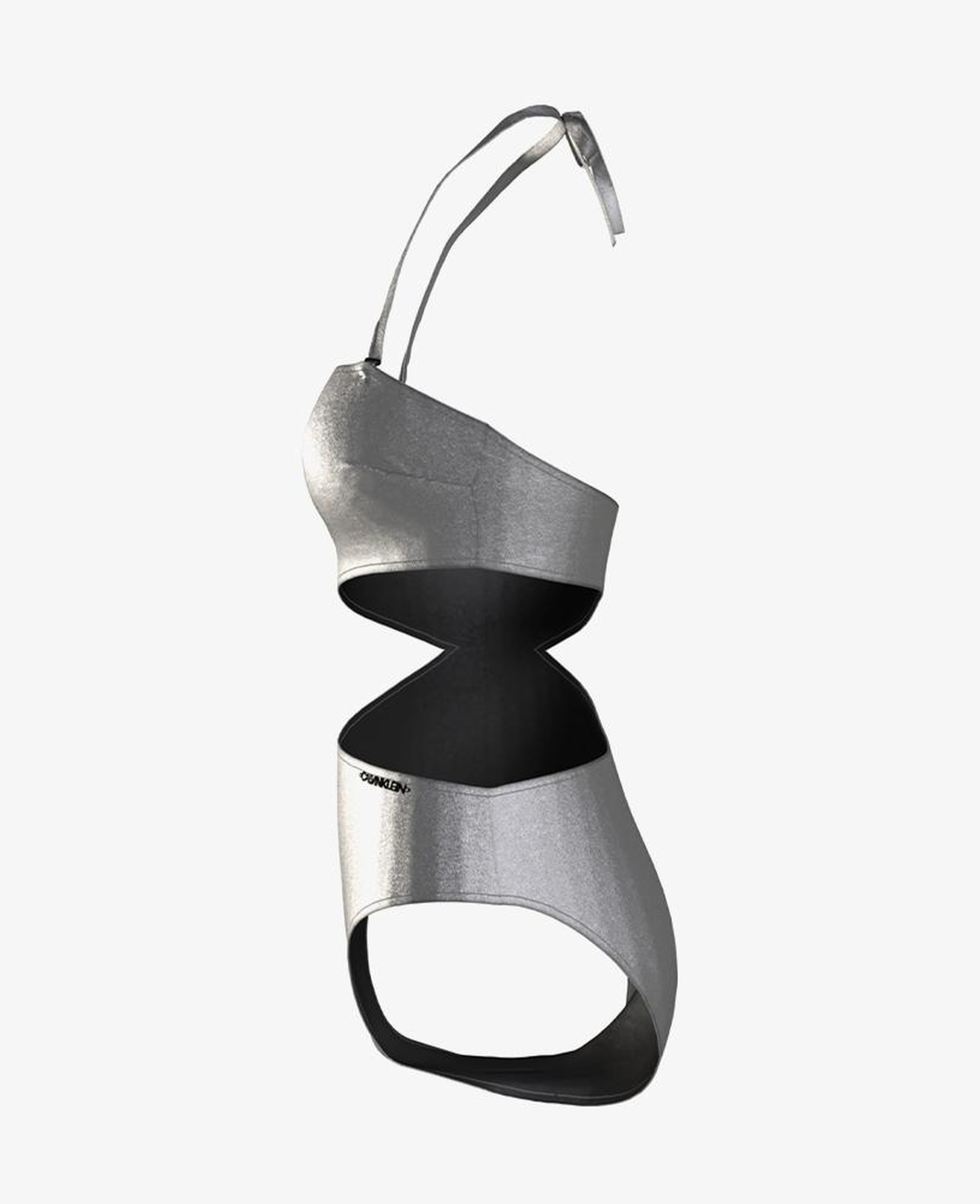 Calvin Klein Cut Out One Piece-Rp Kadın Gri Mayo
