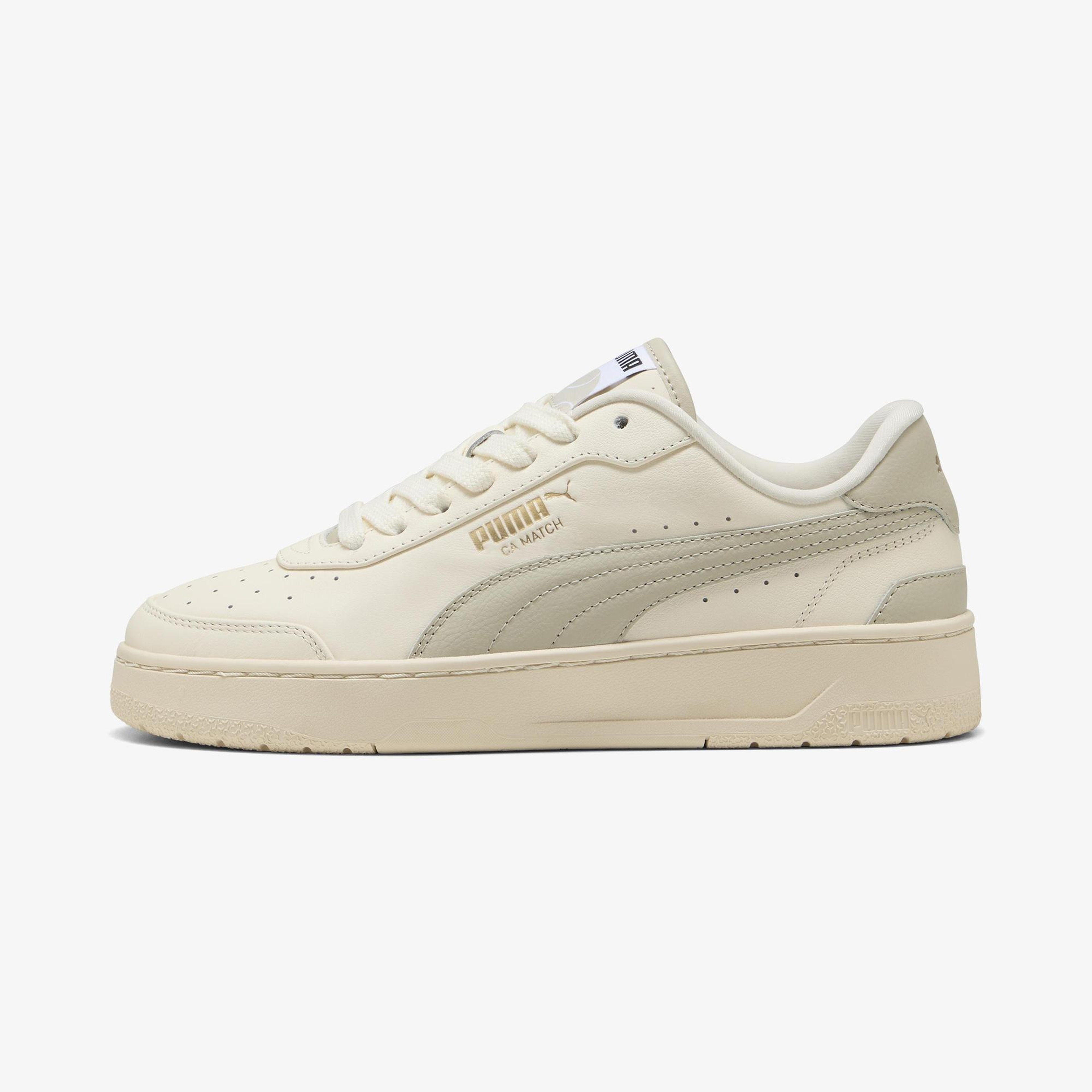 Puma CA Match Premium Kadın Bej Spor Ayakkabı